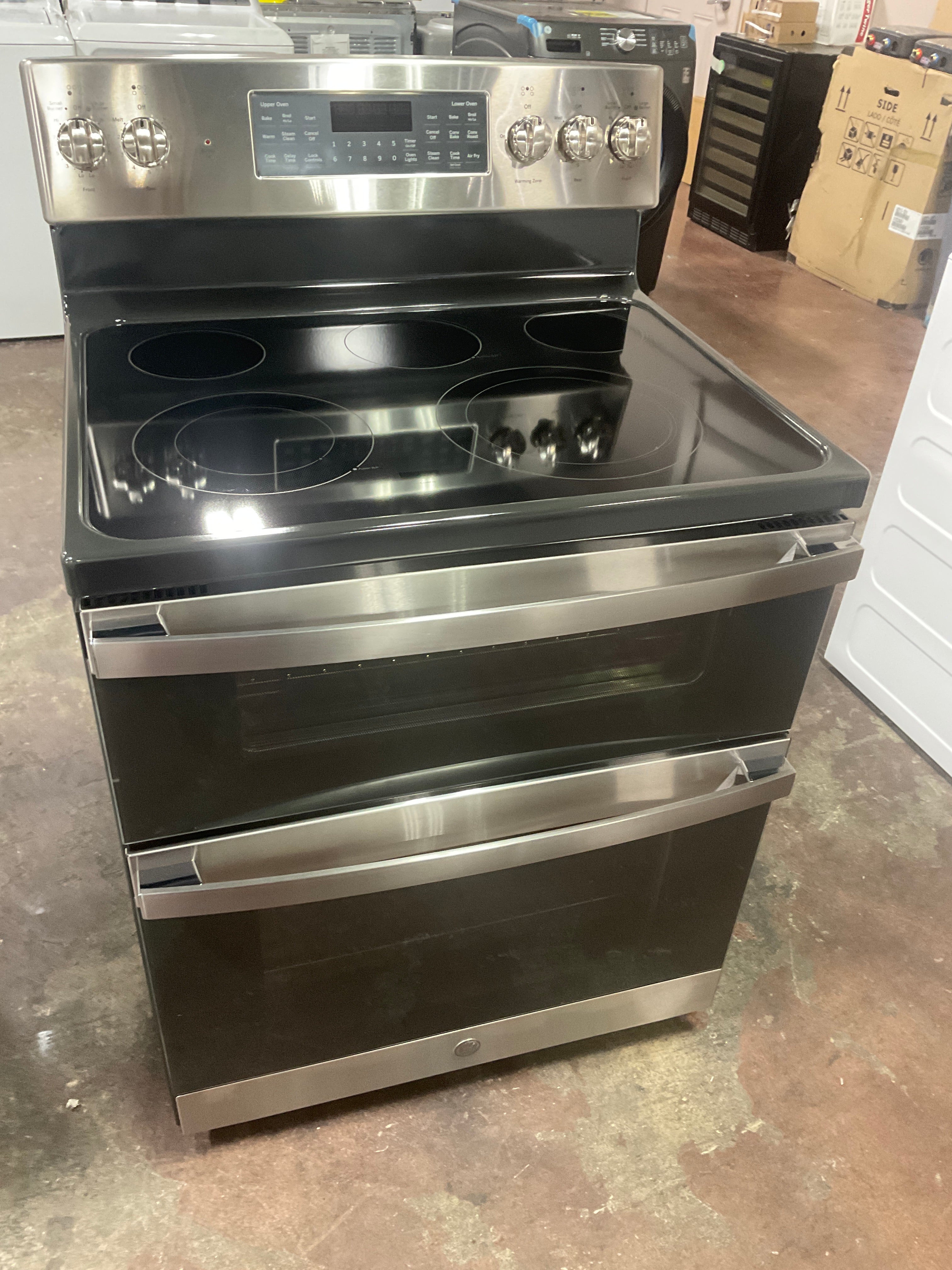 GE 30" Free-Standing Electric Double Oven Convection Range
