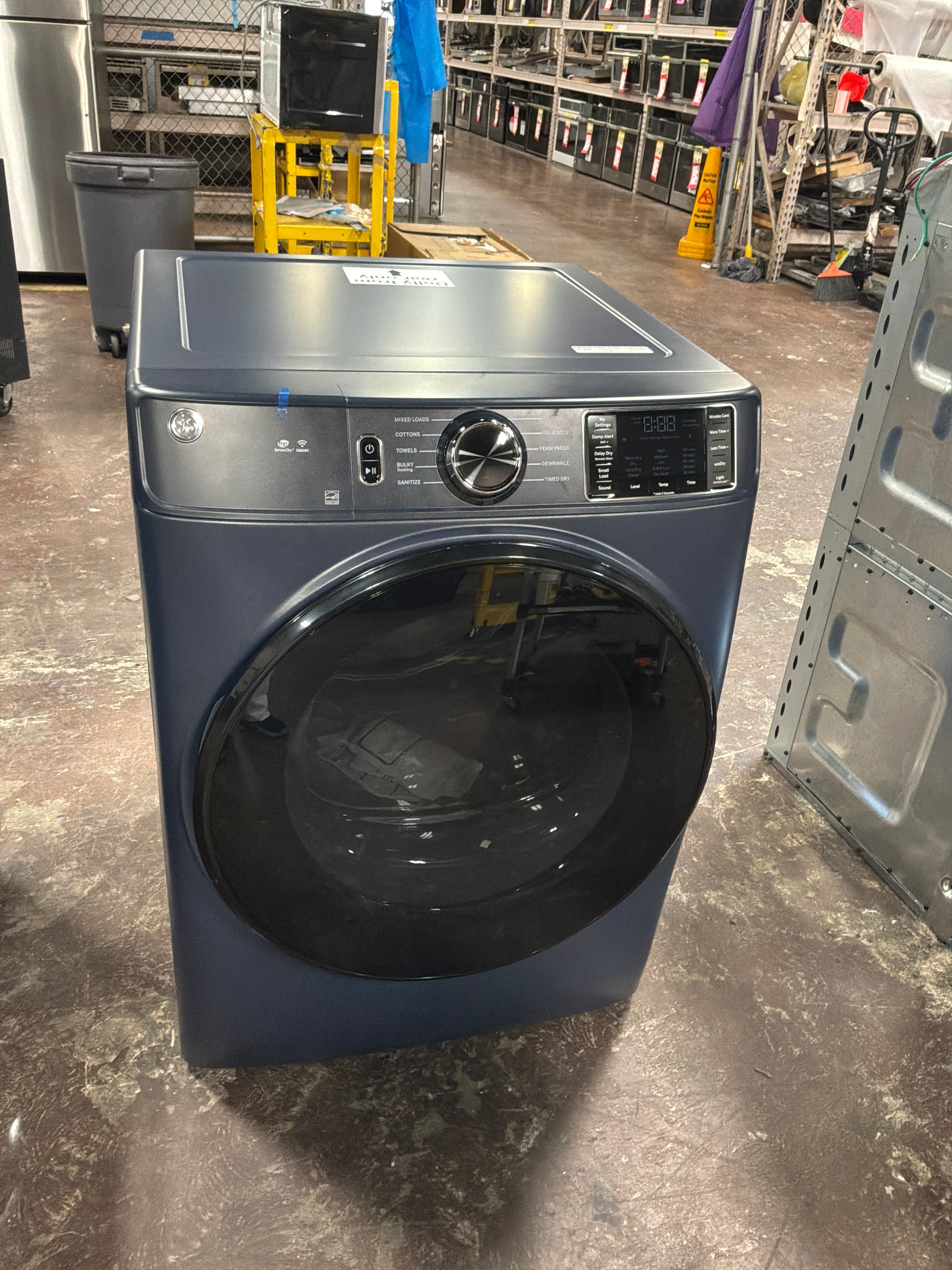 GE® ENERGY STAR® 7.8 cu. ft. Capacity Smart Front Load Electric Dryer with Sanitize Cycle