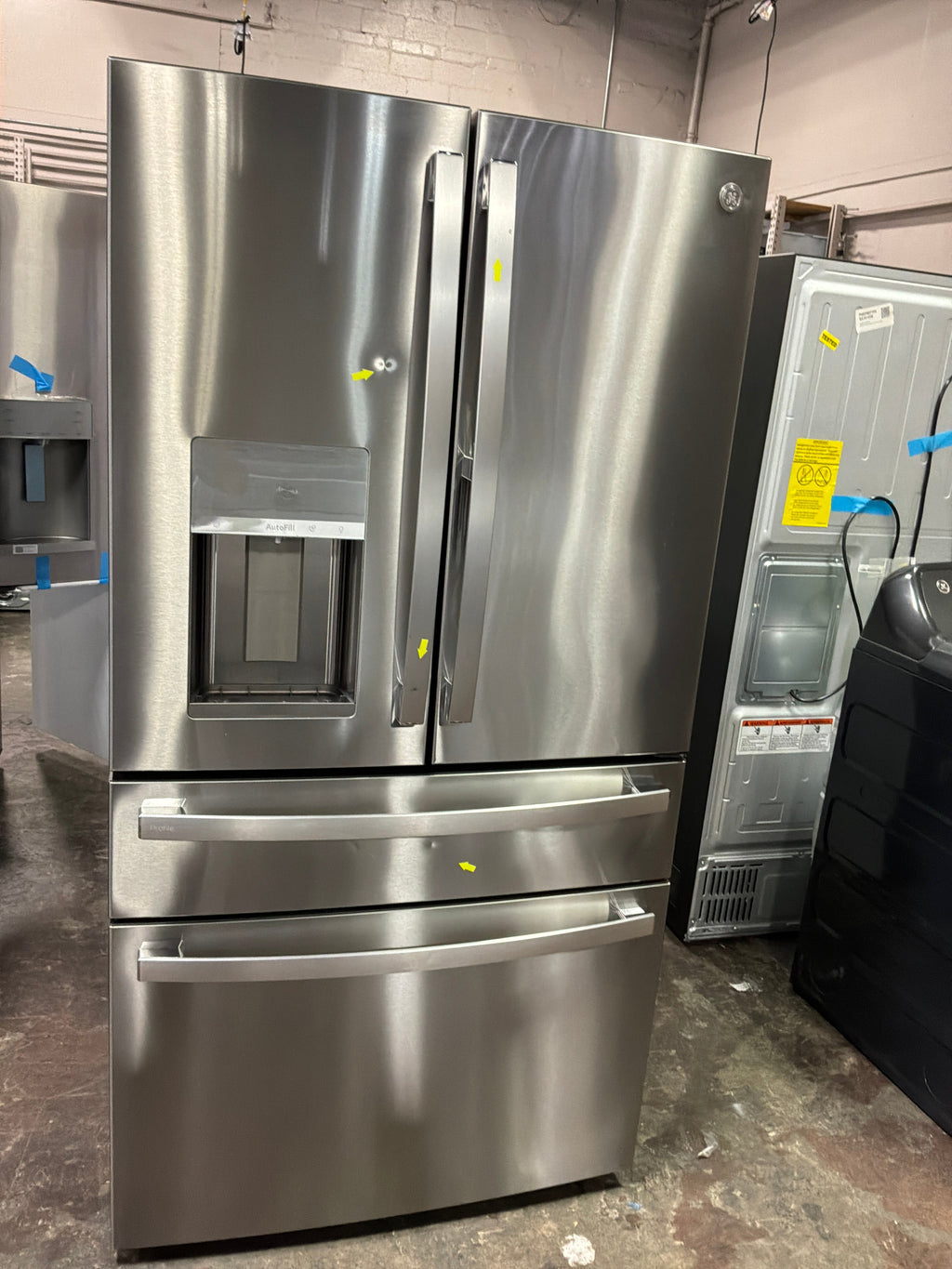 GE Profile™ 22.4 Cu. Ft. Smart Counter-Depth Fingerprint Resistant 4-Door French-Door Refrigerator with Door In Door