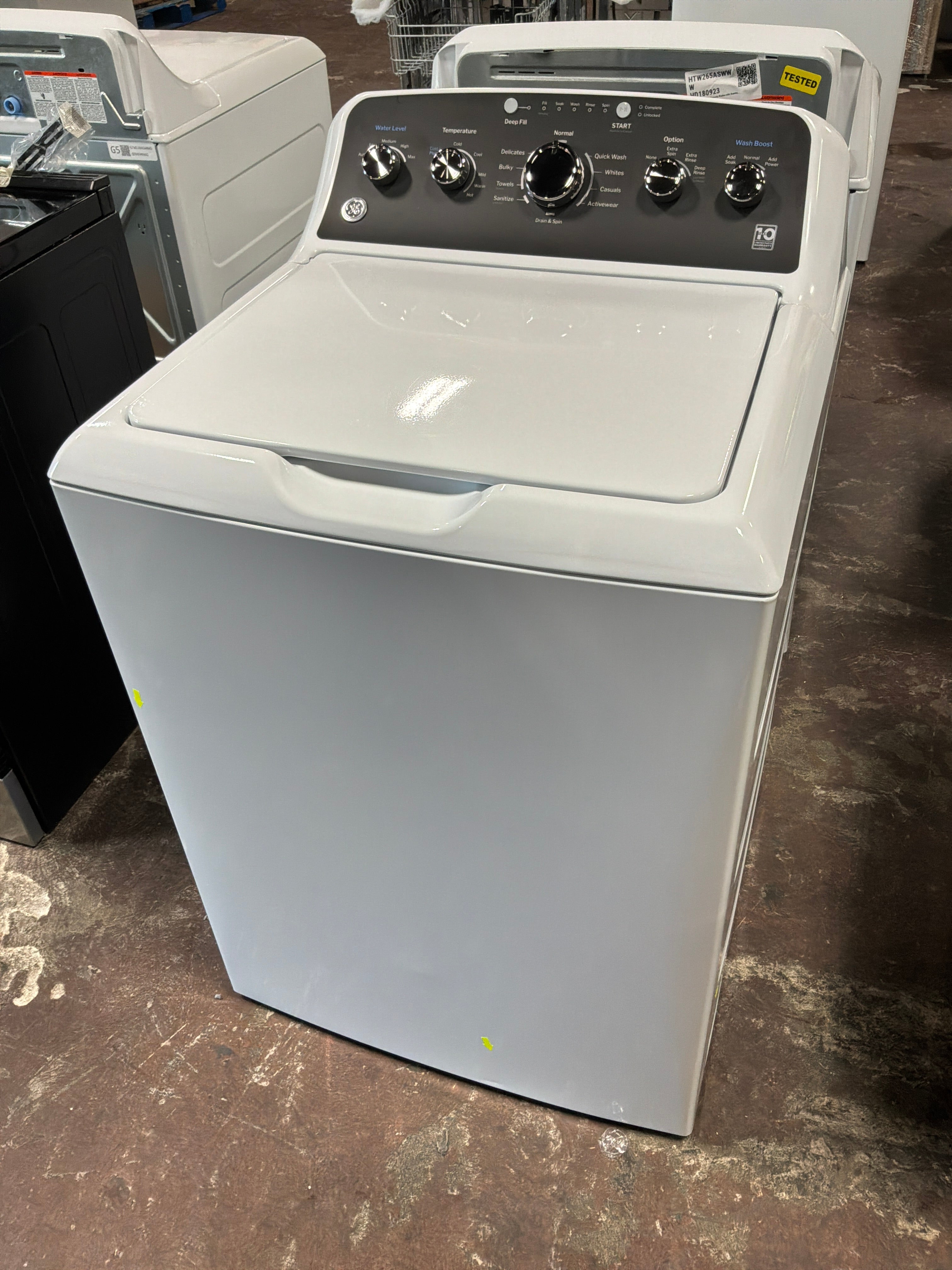 GE GE® 4.5 cu. ft. Capacity Washer with Stainless Steel Basket, Cold Plus and Wash Boost