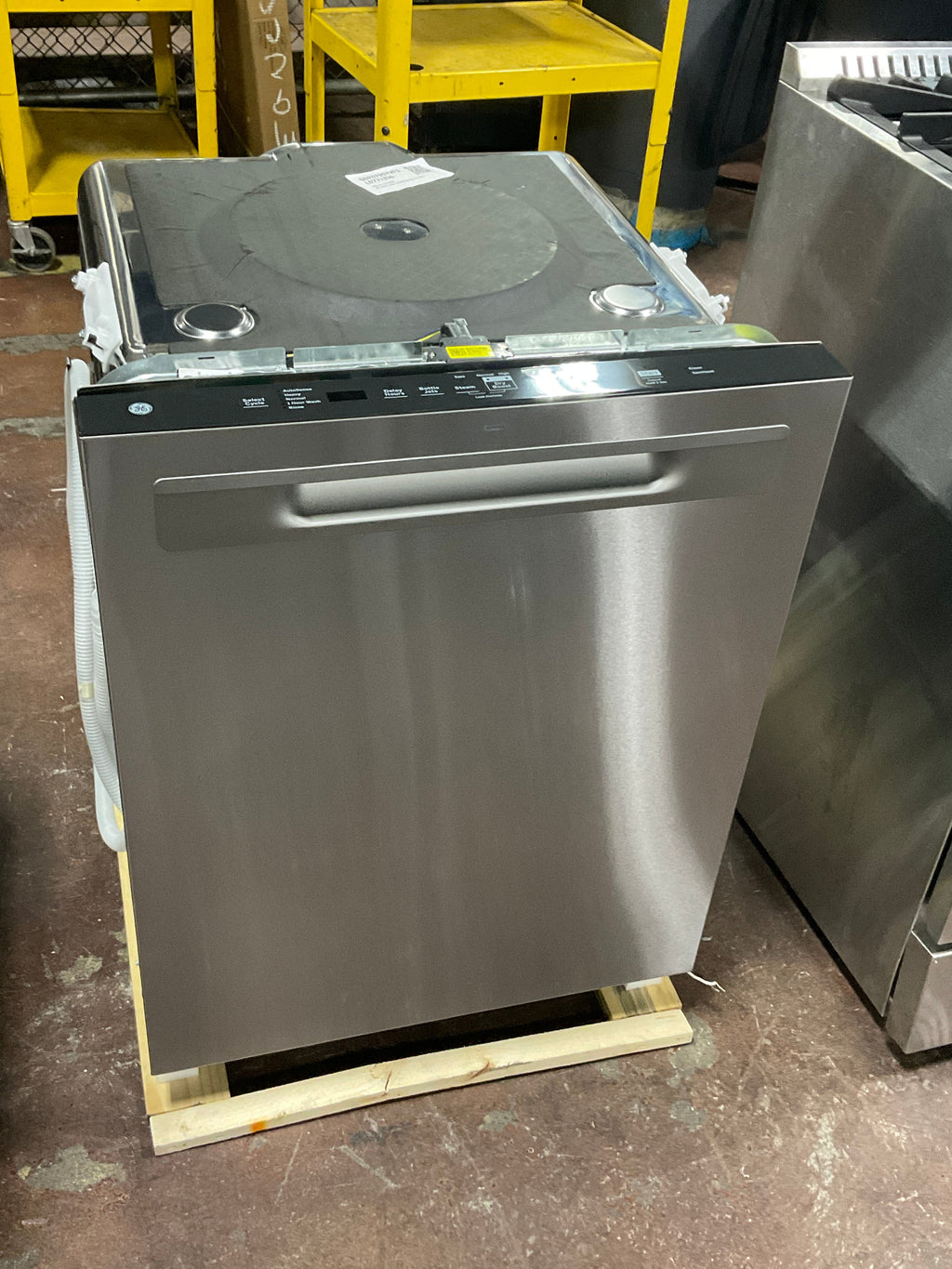 GE® ENERGY STAR® Fingerprint Resistant Top Control with Stainless Steel Interior Dishwasher with Sanitize Cycle
