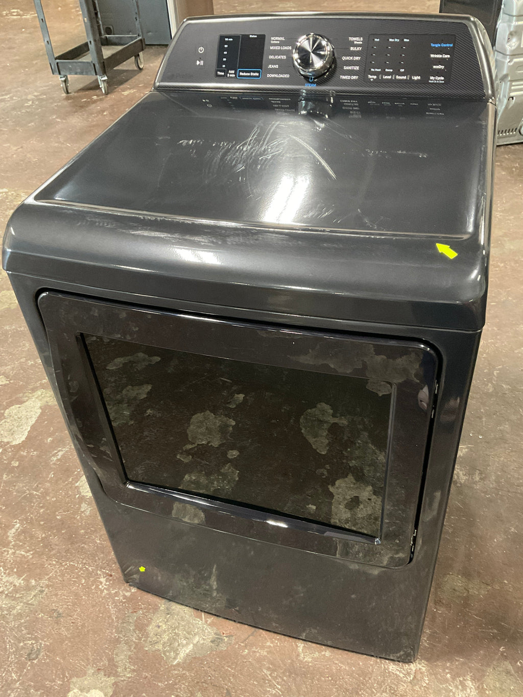 GE Profile™ ENERGY STAR® 7.4 cu. ft. Capacity Smart aluminized alloy drum Electric Dryer with Sanitize Cycle and Sensor Dry