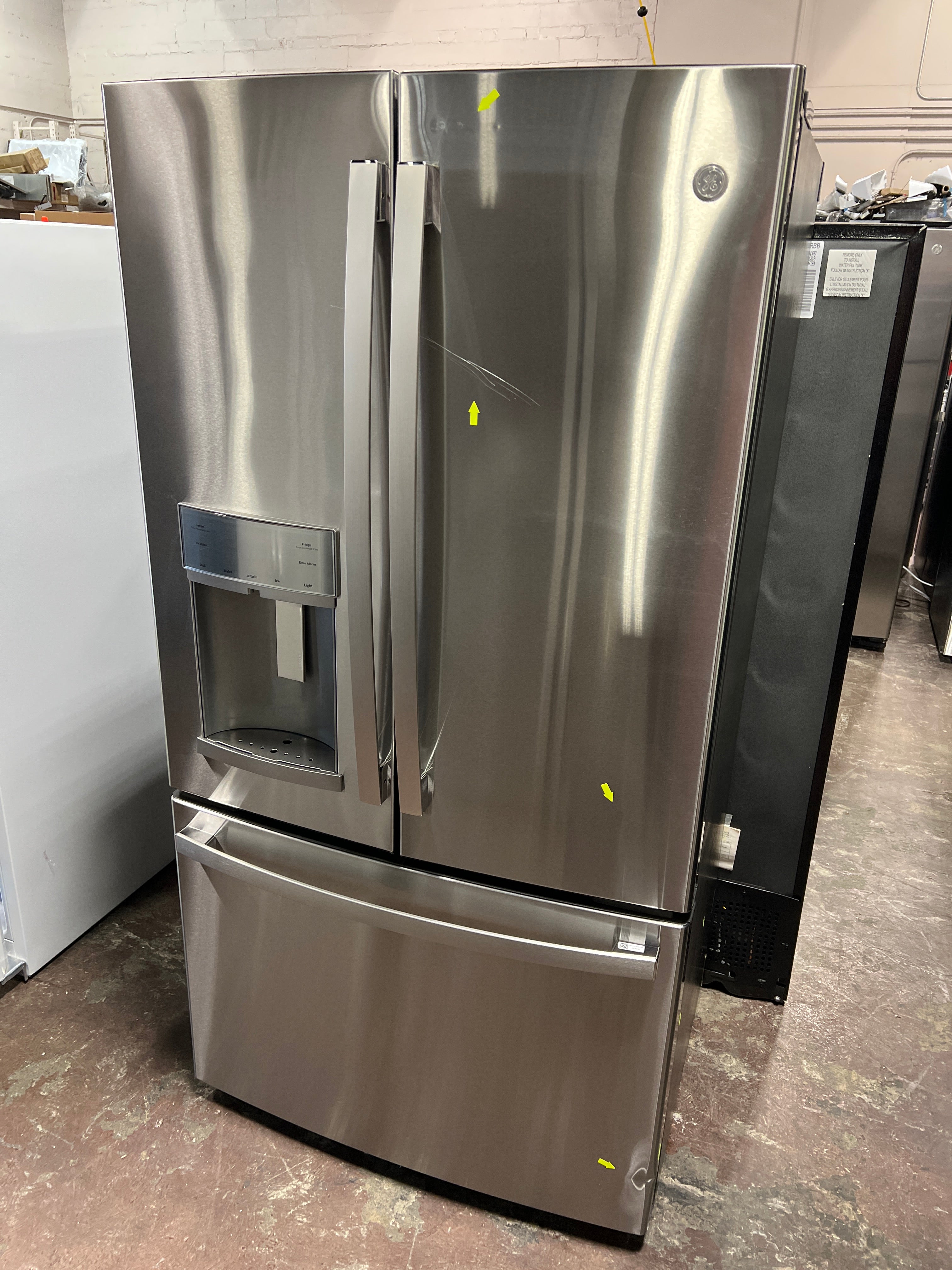 GE Profile™ ENERGY STAR® 22.1 Cu. Ft. Counter-Depth Fingerprint Resistant French-Door Refrigerator with Hands-Free AutoFill