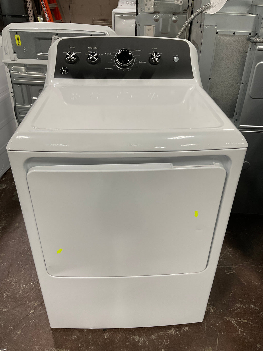 GE GE® 7.2 cu. ft. Capacity Electric Dryer with Up To 120 ft. Venting and Extended Tumble