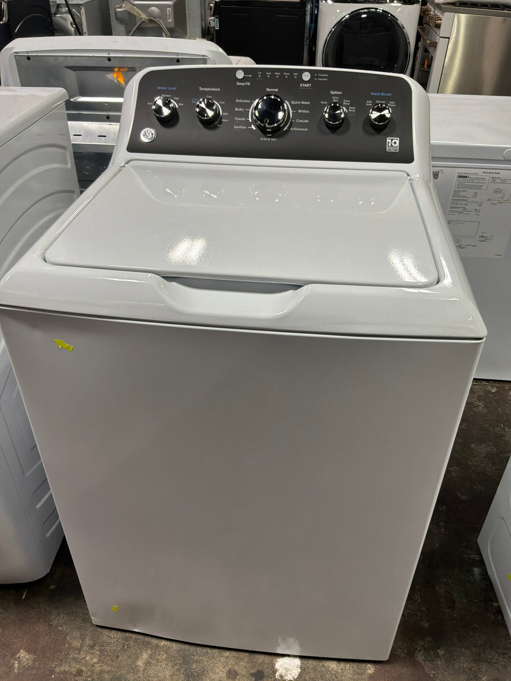 GE GE® 4.5 cu. ft. Capacity Washer with Stainless Steel Basket, Cold Plus and Wash Boost