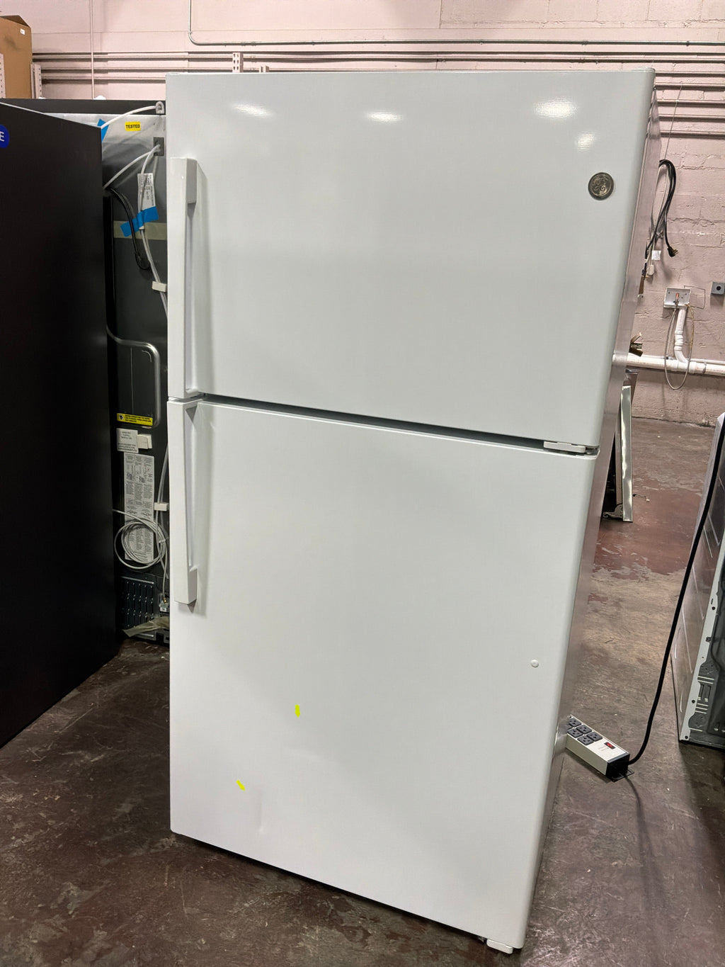 GE® 21.9 Cu. Ft. Garage Ready Top-Freezer Refrigerator