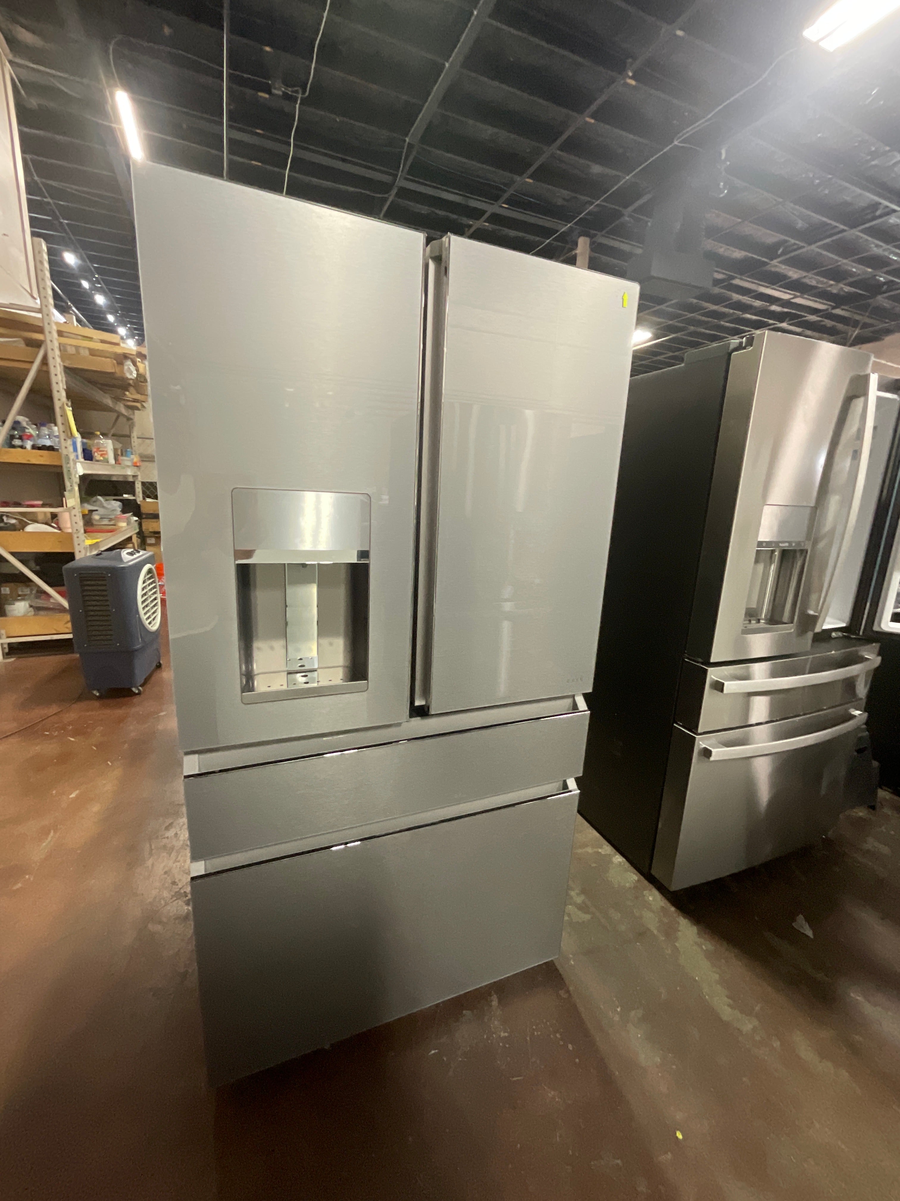 CAFÉ™ ENERGY STAR® 27.8 Cu. Ft. Smart 4-Door French-Door Refrigerator in Platinum Glass