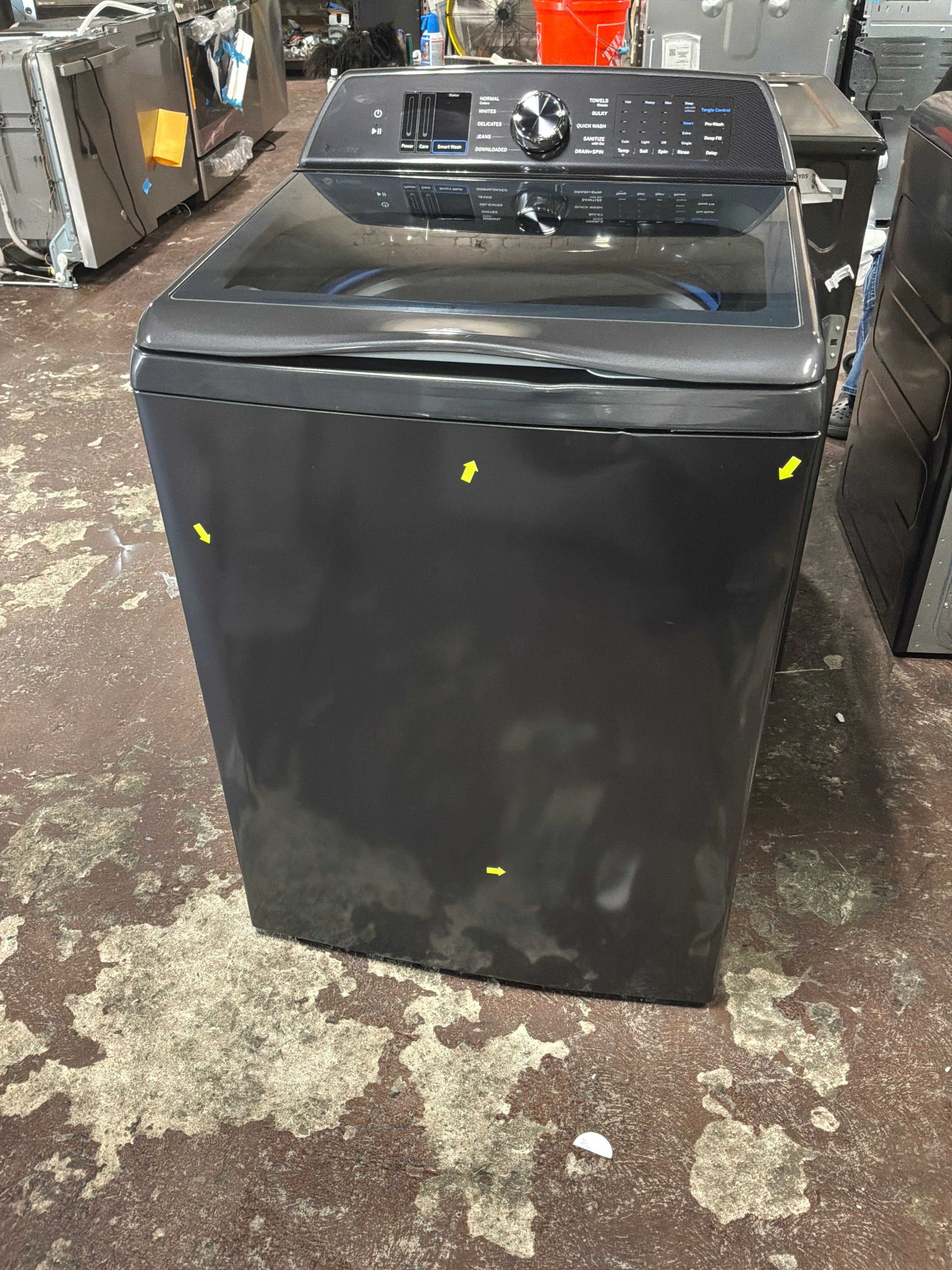 GE Profile™ ENERGY STAR® 5.4 cu. ft. Capacity Washer with Smarter Wash Technology and FlexDispense™