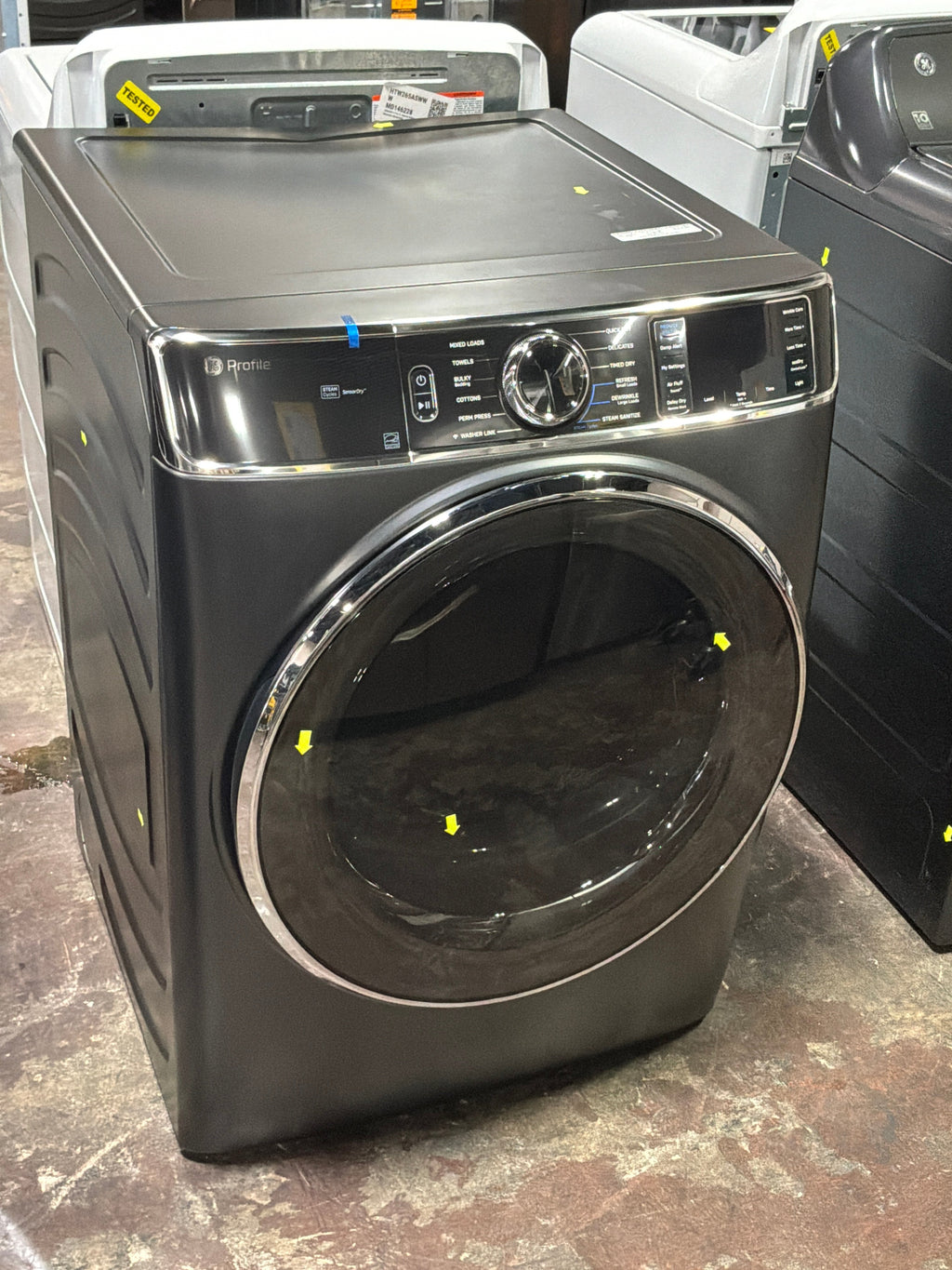 GE Profile™ ENERGY STAR® 7.8 cu. ft. Capacity Smart Front Load Electric Dryer with Steam and Sanitize Cycle