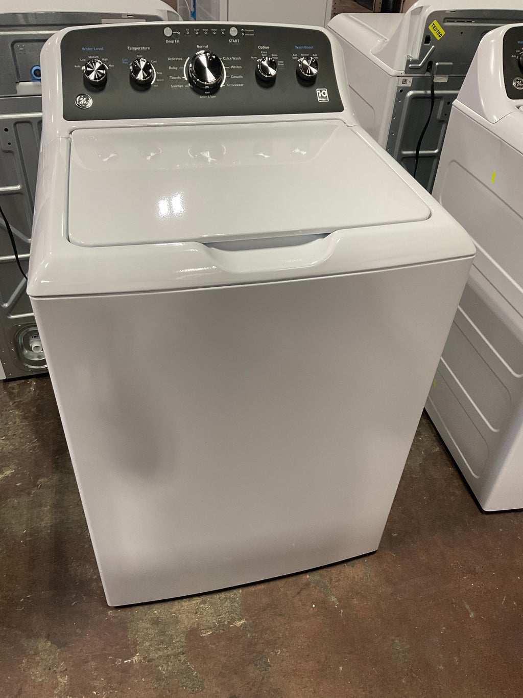 GE GE® 4.5 cu. ft. Capacity Washer with Stainless Steel Basket, Cold Plus and Wash Boost