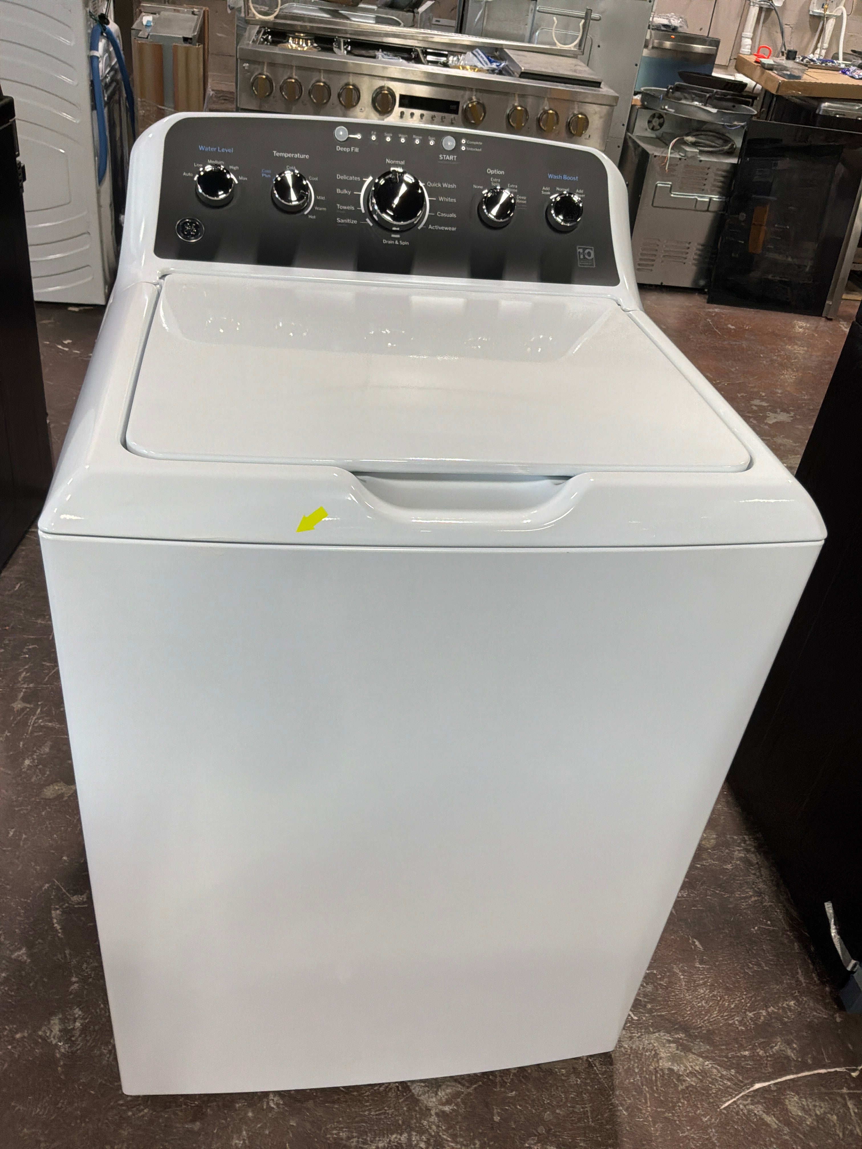 GE GE® 4.5 cu. ft. Capacity Washer with Stainless Steel Basket, Cold Plus and Wash Boost