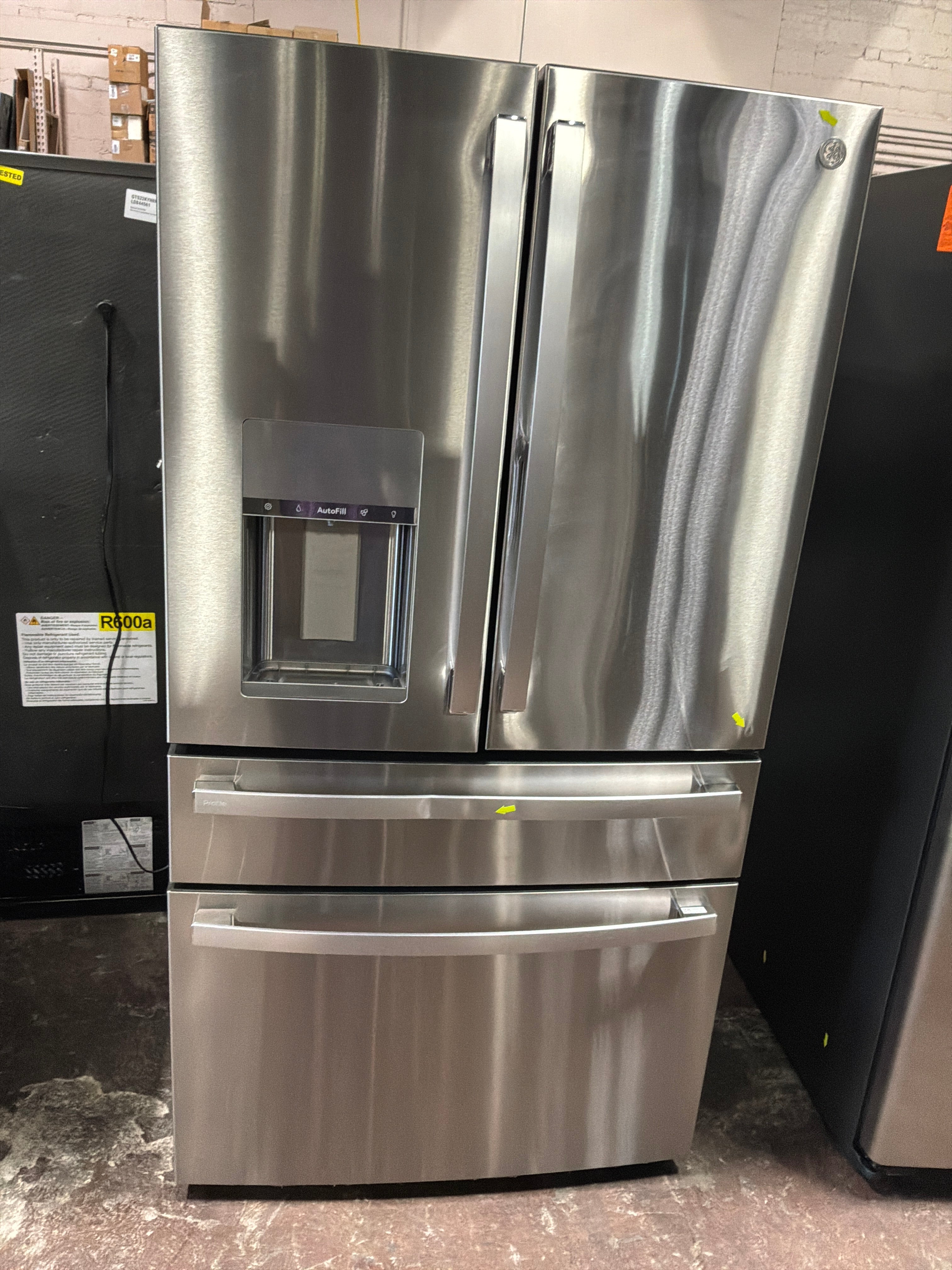 GE Profile™ 22.4 Cu. Ft. Smart Counter-Depth Fingerprint Resistant 4-Door French-Door Refrigerator with Door In Door