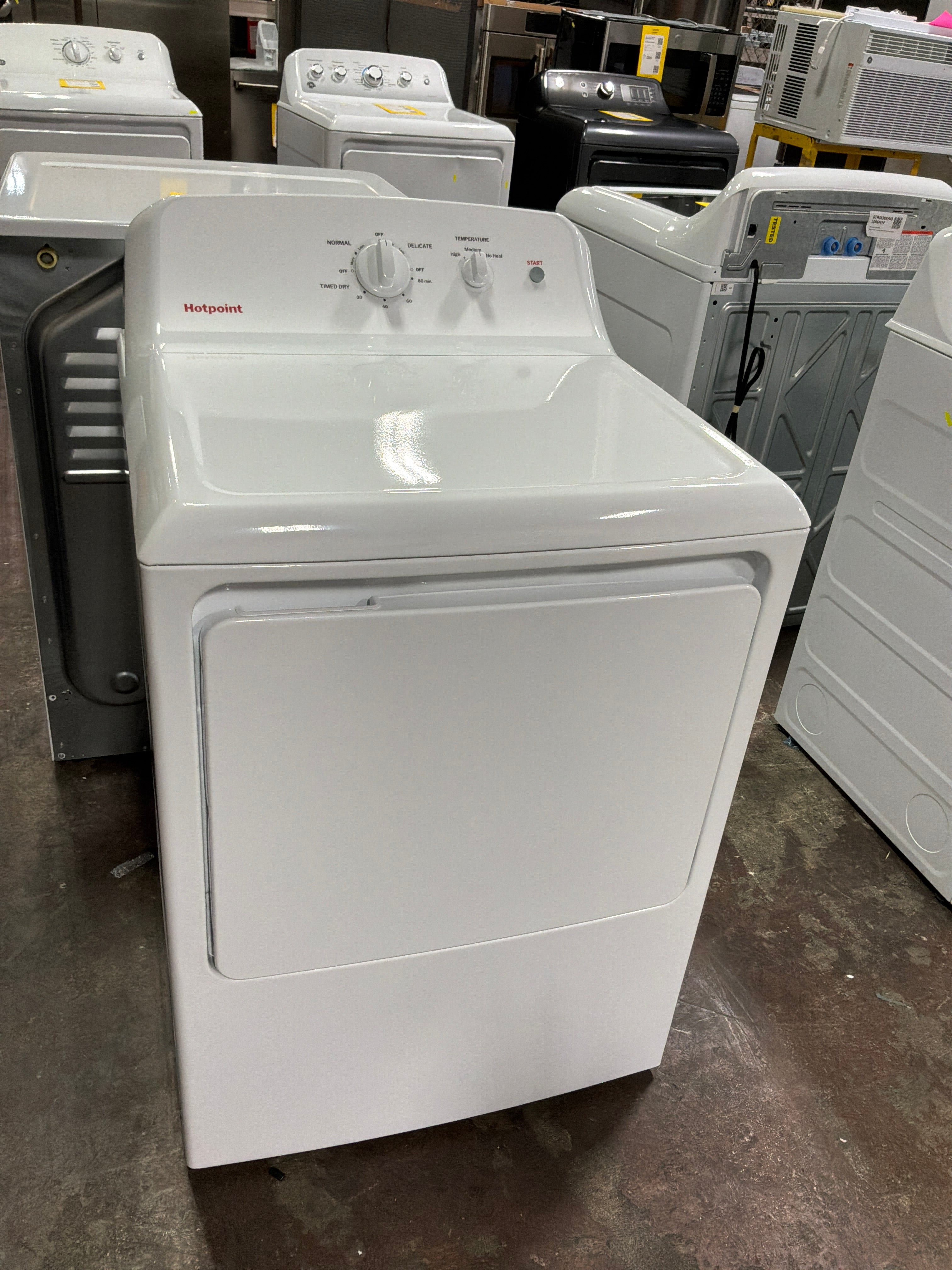 Hotpoint® 6.2 cu. ft. Capacity  Electric Dryer with Up To 120 ft. Venting and Shallow Depth