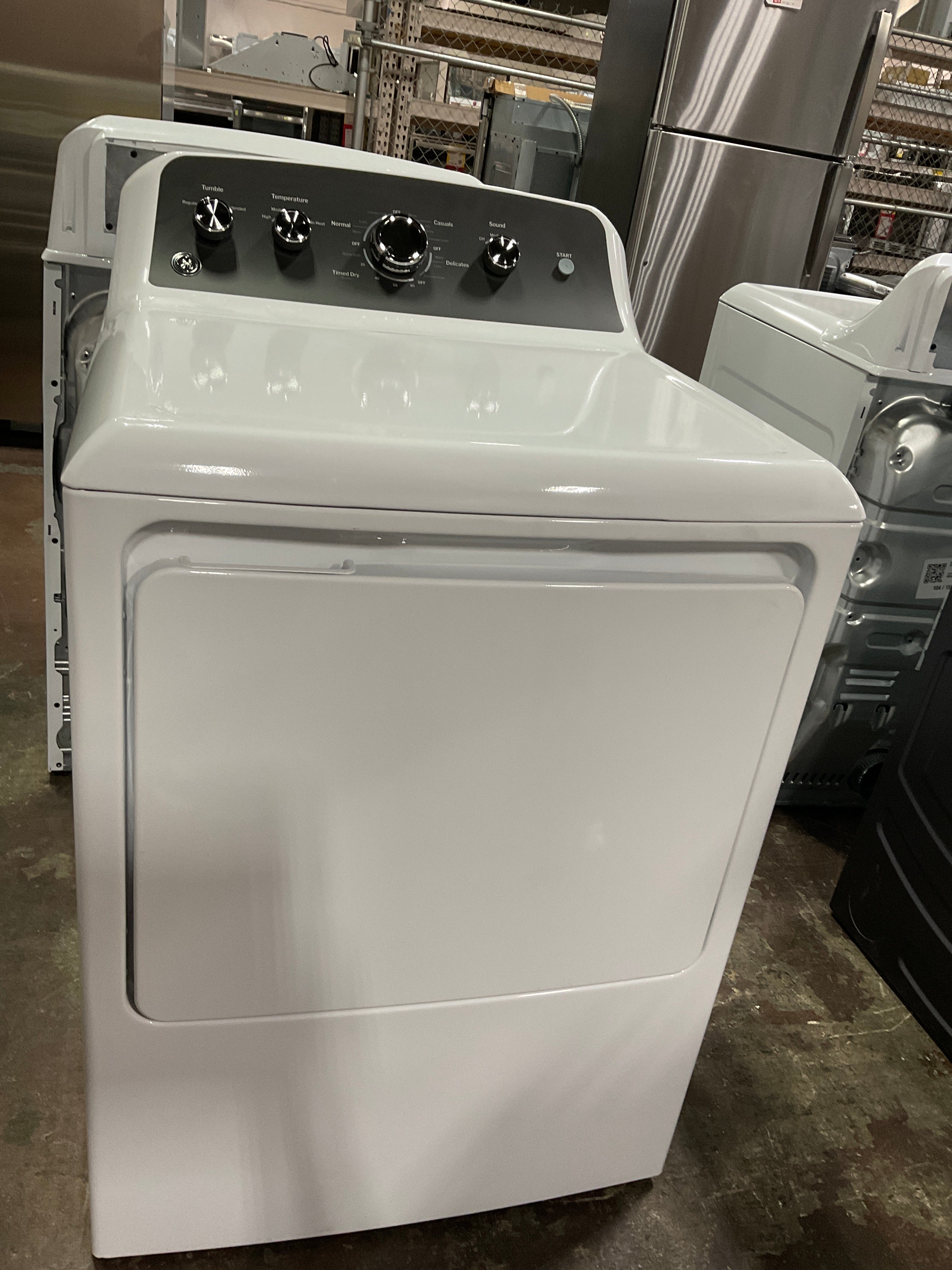 GE GE® 7.2 cu. ft. Capacity Electric Dryer with Up To 120 ft. Venting and Extended Tumble
