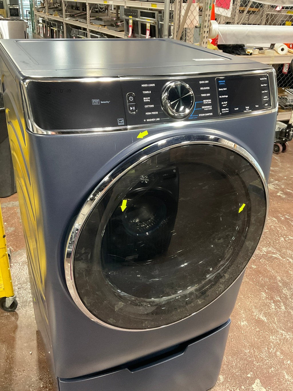 GE Profile™ 7.8 cu. ft. Capacity Smart Front Load Electric Dryer with Steam and Sanitize Cycle
