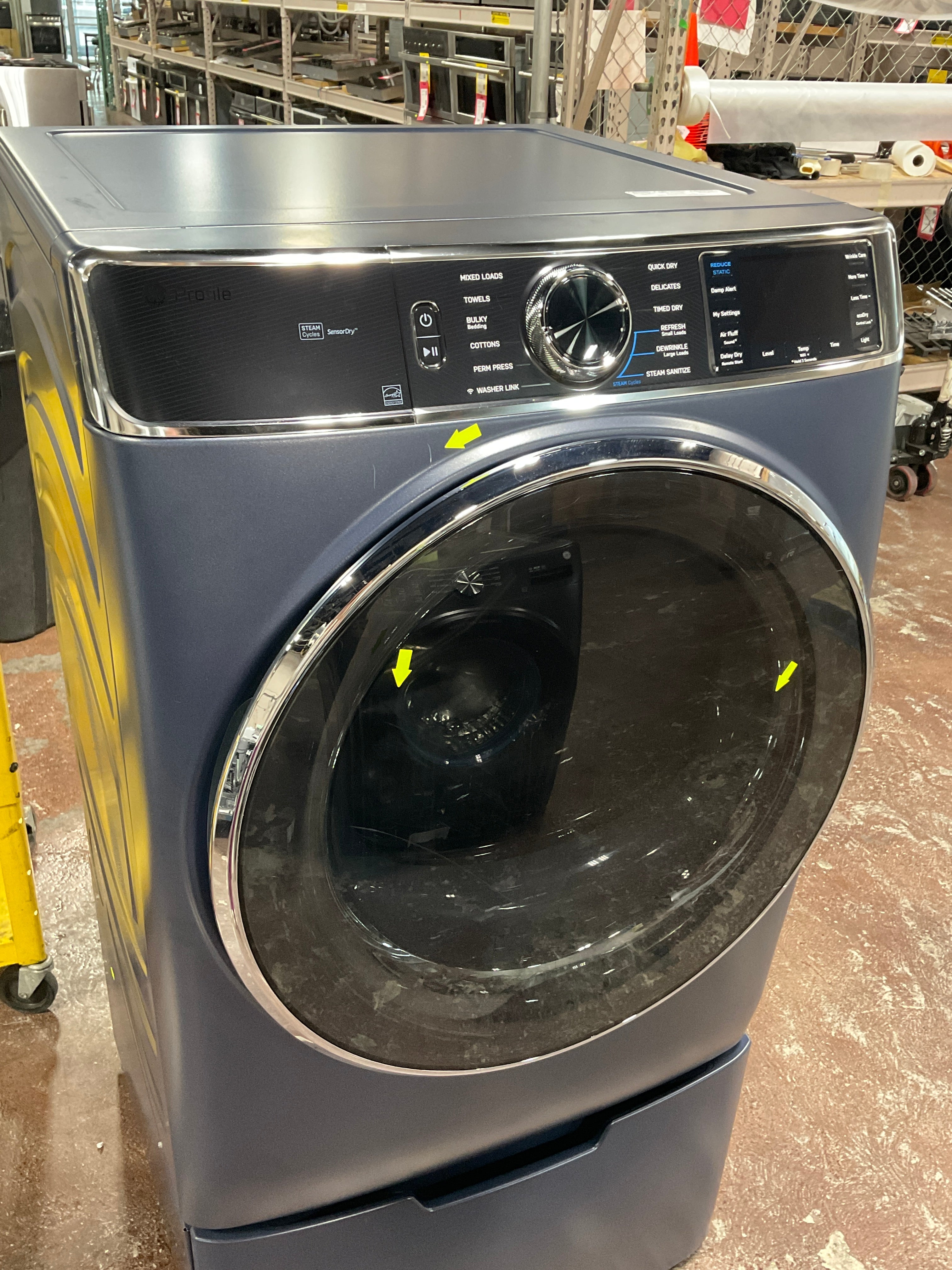 GE Profile™ 7.8 cu. ft. Capacity Smart Front Load Electric Dryer with Steam and Sanitize Cycle