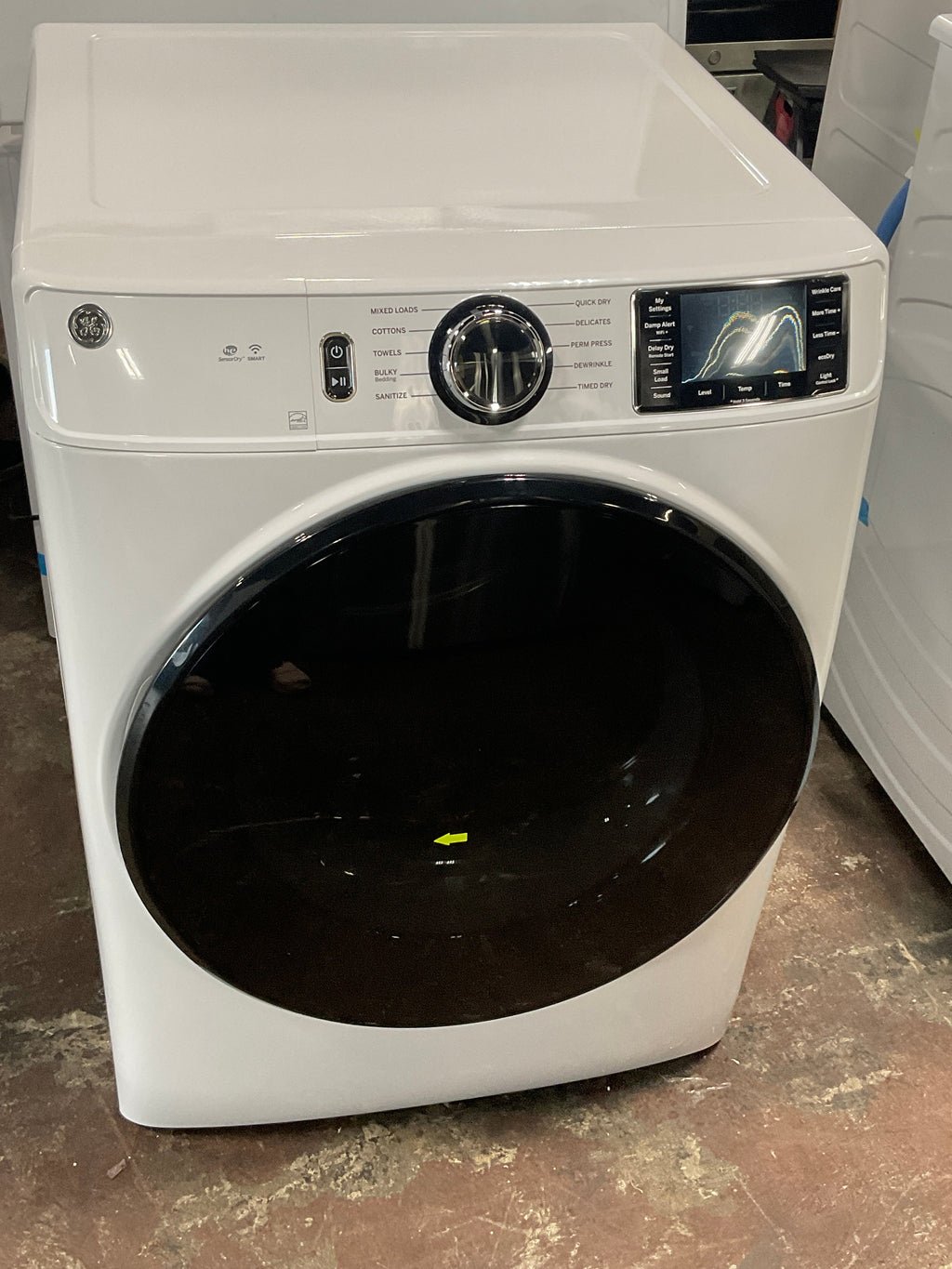 GE GE® ENERGY STAR® 7.8 cu. ft. Capacity Smart Front Load Electric Dryer with Sanitize Cycle
