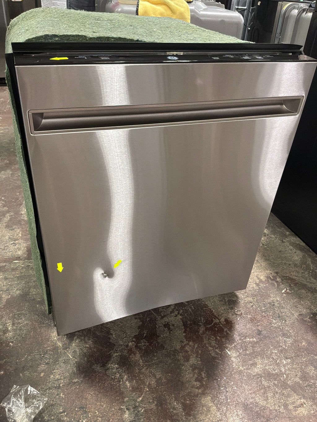 GE® ENERGY STAR® ADA Compliant Stainless Steel Interior Dishwasher with Sanitize Cycle