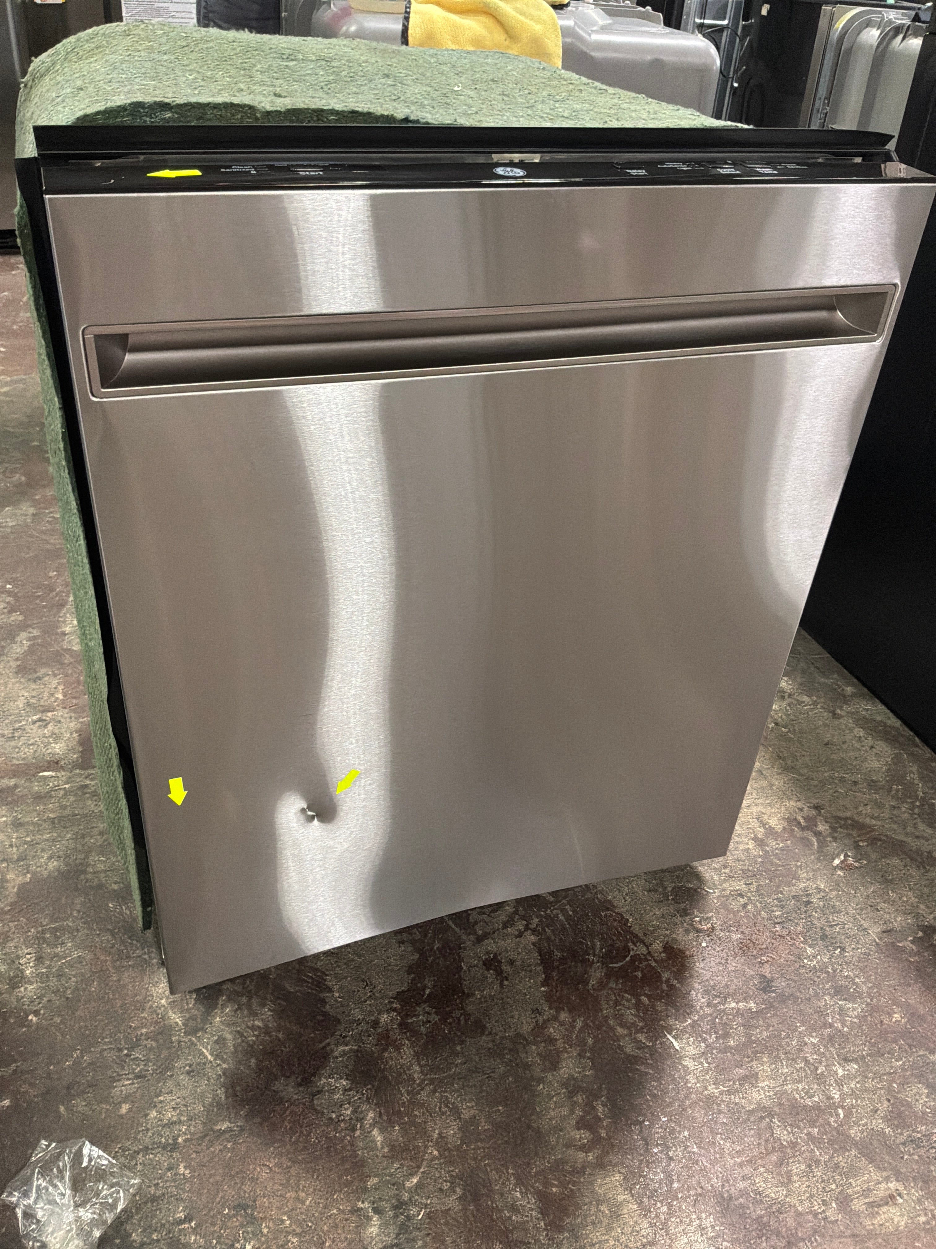 GE® ENERGY STAR® ADA Compliant Stainless Steel Interior Dishwasher with Sanitize Cycle