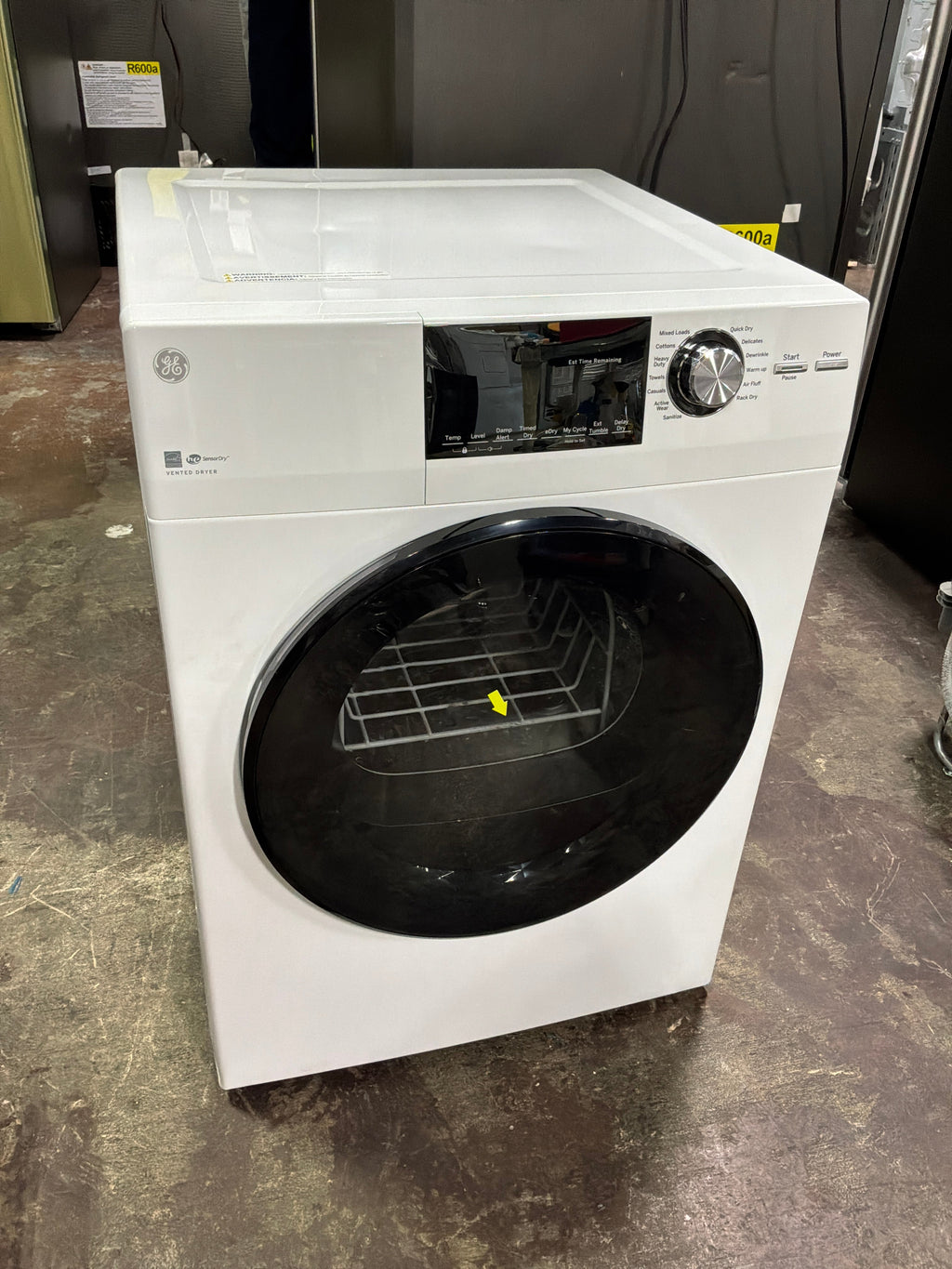 GE® ENERGY STAR® 24" 4.3 Cu.Ft. Front Load Vented Electric Dryer with Stainless Steel Basket