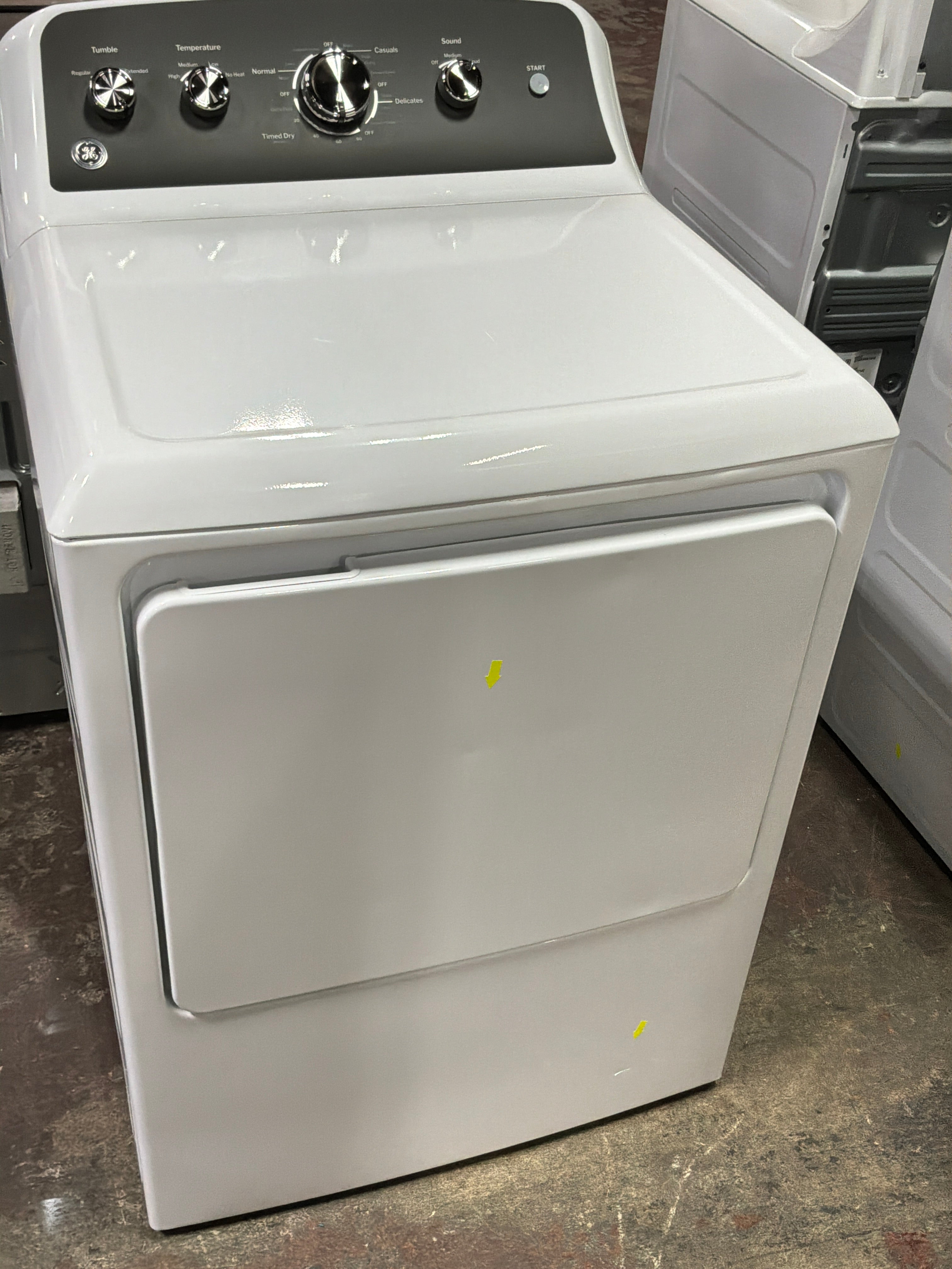 GE® 7.2 cu. ft. Capacity Gas Dryer with Up To 120 ft. Venting and Extended Tumble