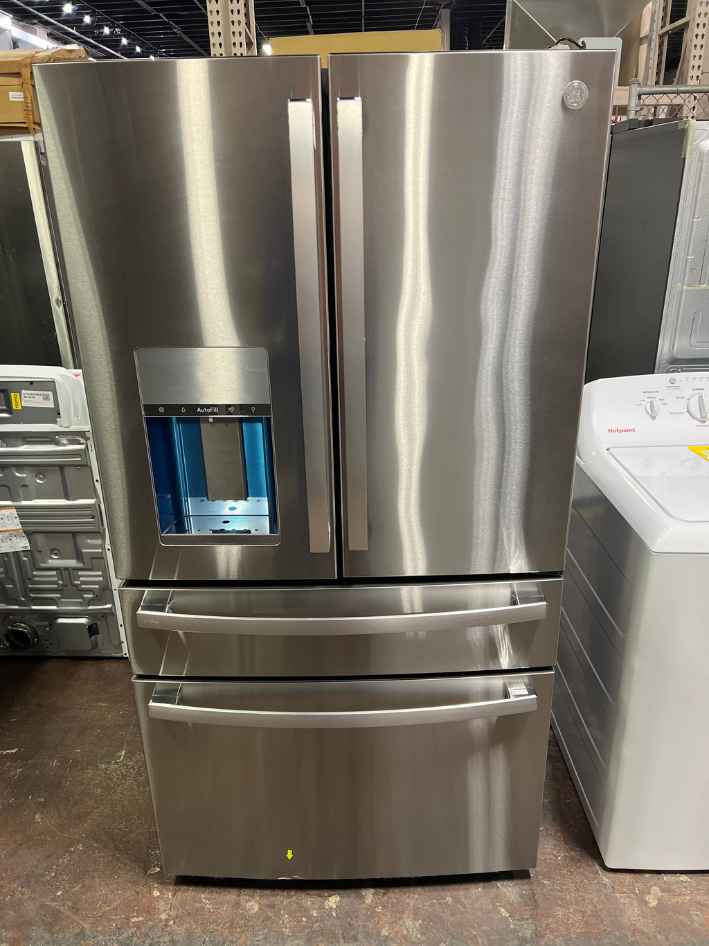 GE Profile™ 22.4 Cu. Ft. Smart Counter-Depth Fingerprint Resistant 4-Door French-Door Refrigerator with Door In Door