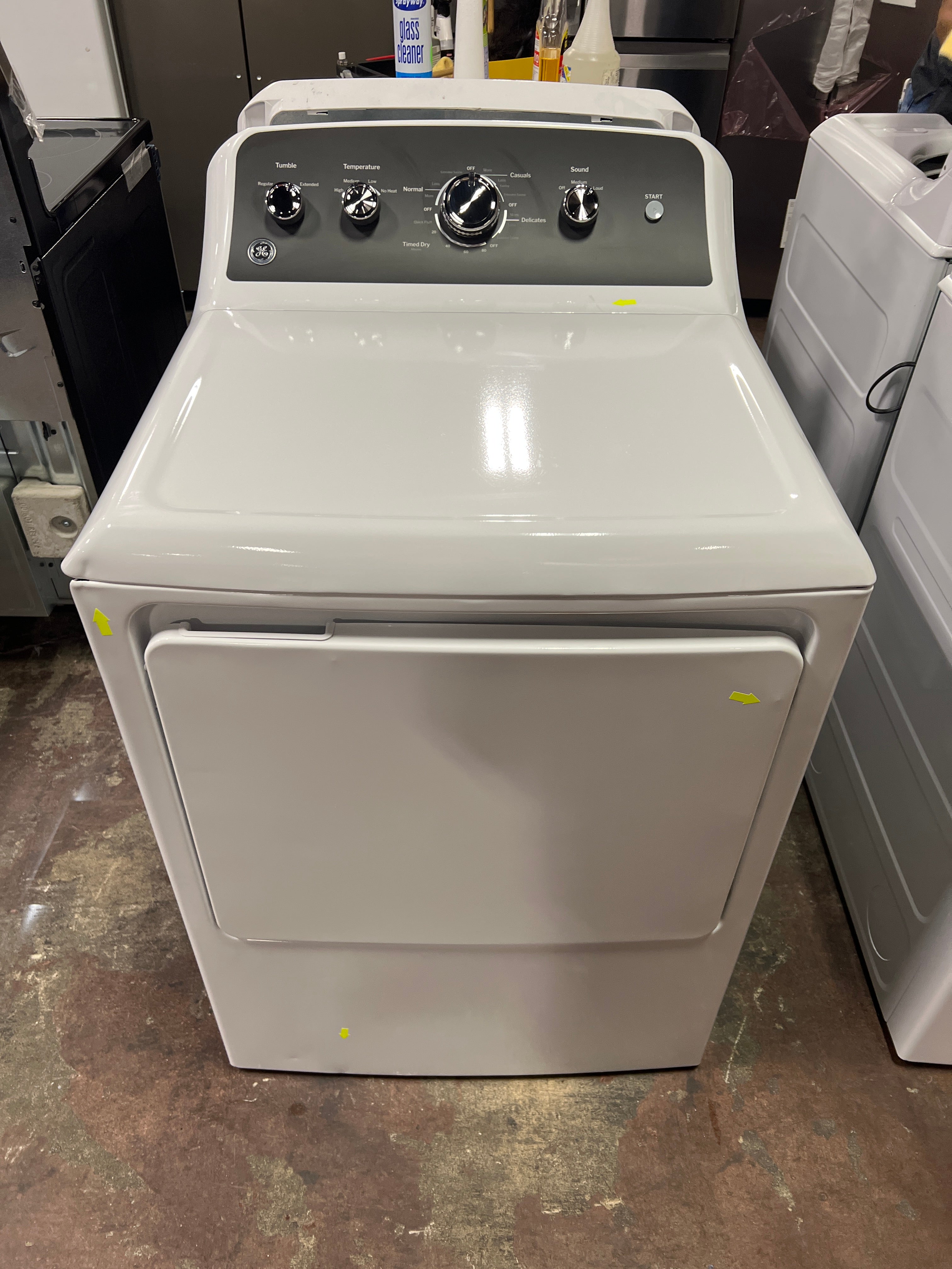 GE GE® 7.2 cu. ft. Capacity Electric Dryer with Up To 120 ft. Venting and Extended Tumble