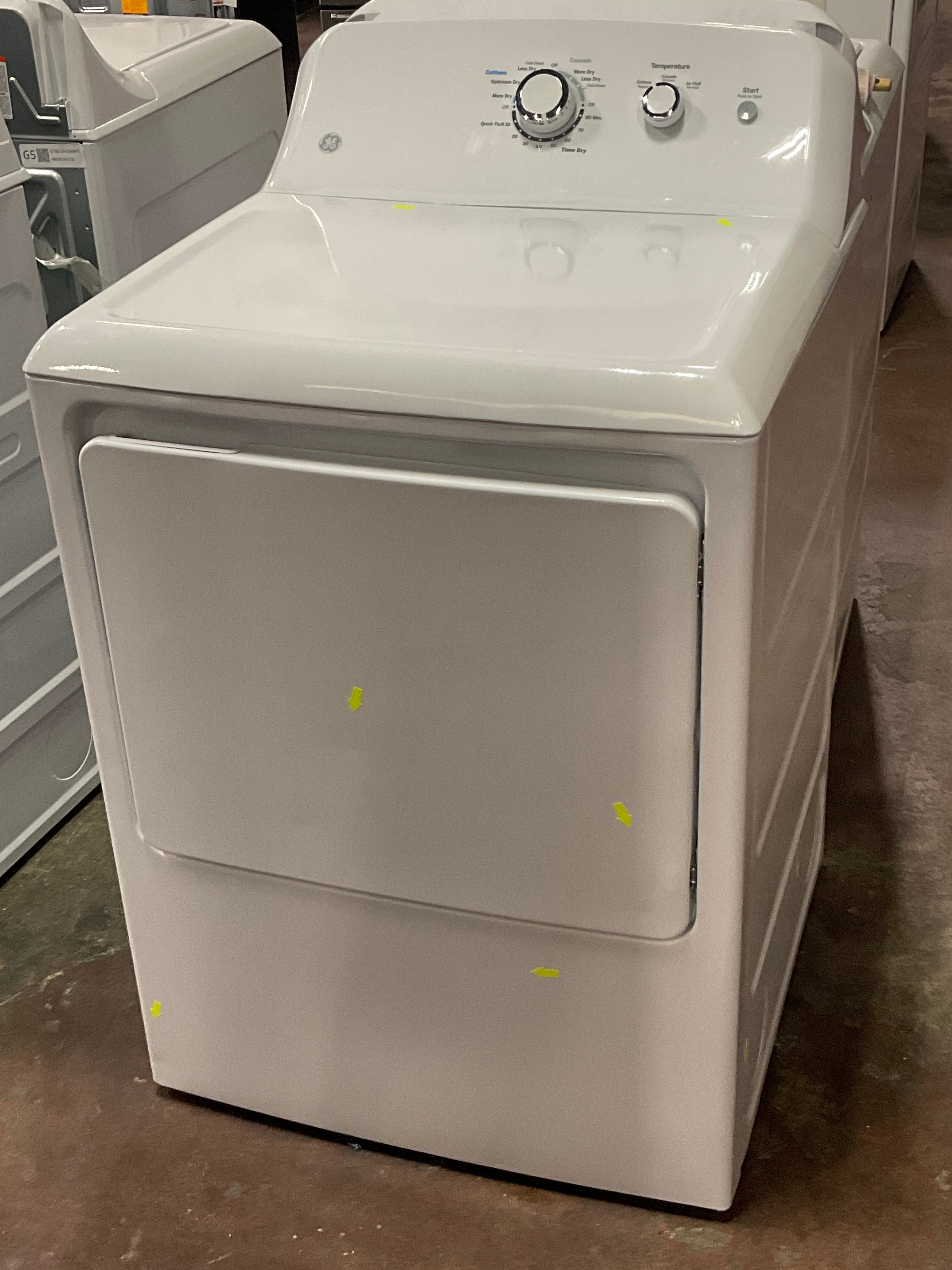 GE 6.2 cu. ft. Capacity Electric Dryer with Up To 120 ft. Venting and Shallow Depth
