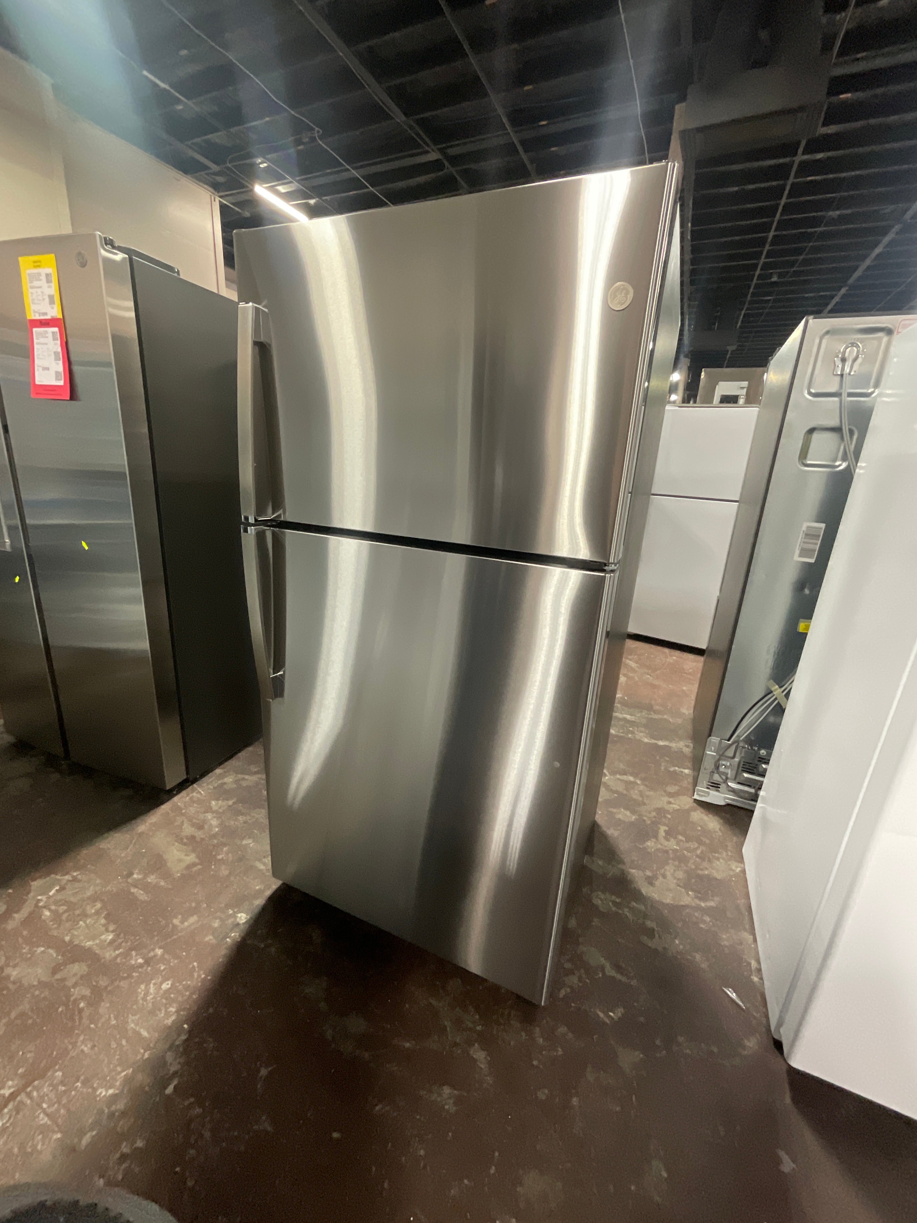 GE® 21.9 Cu. Ft. Garage Ready Top-Freezer Refrigerator