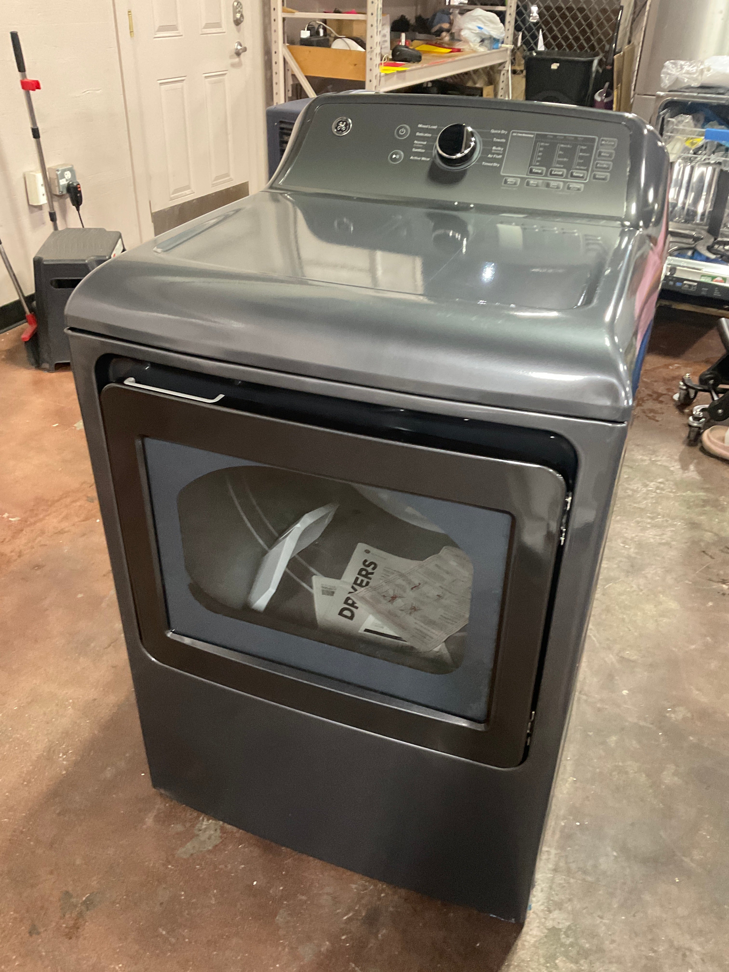 GE GE® 7.4 cu. ft. Capacity Electric Dryer with Up To 120 ft. Venting and Sensor Dry