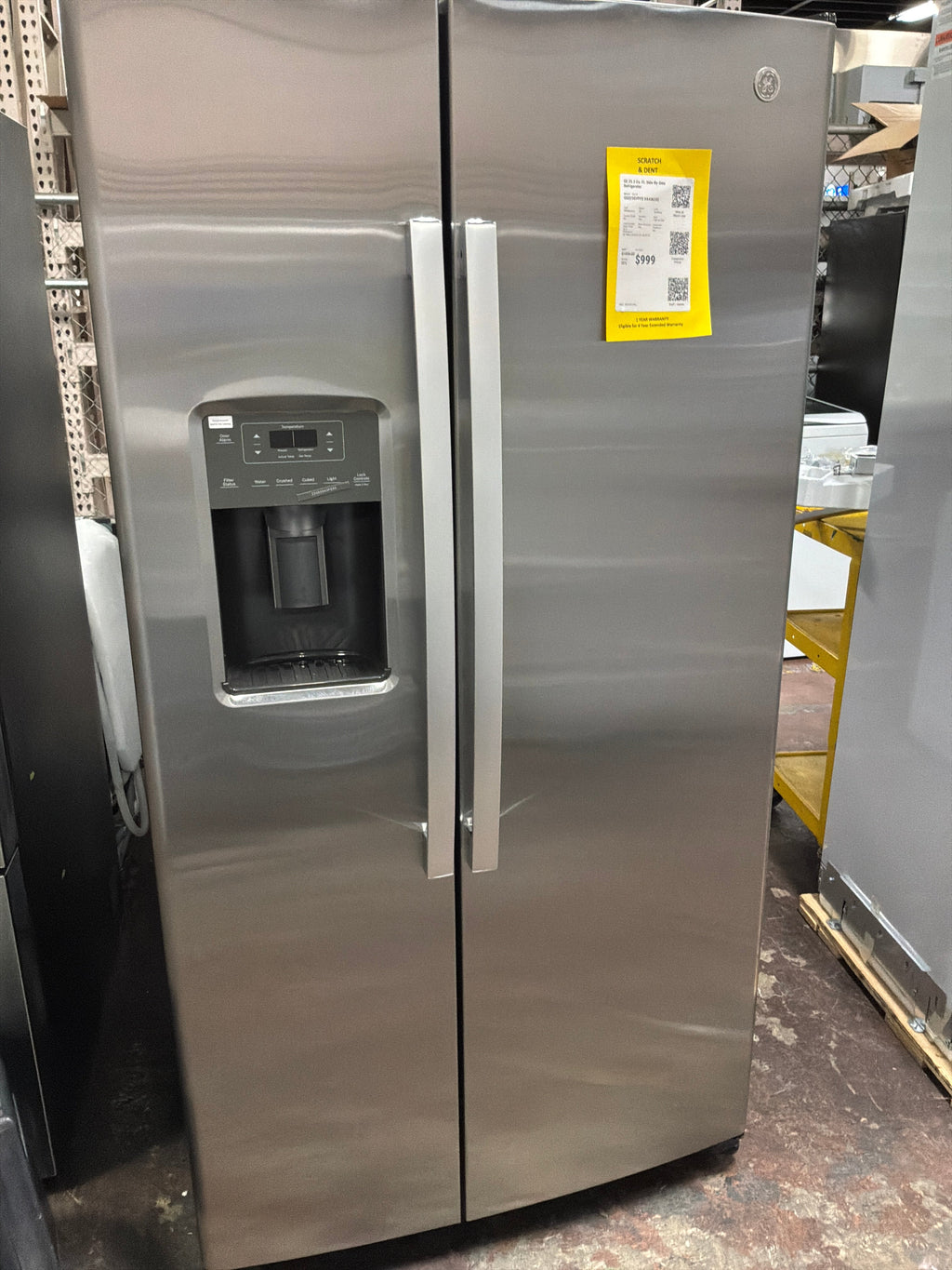 GE 25.3 Cu. Ft. Side-By-Side Refrigerator