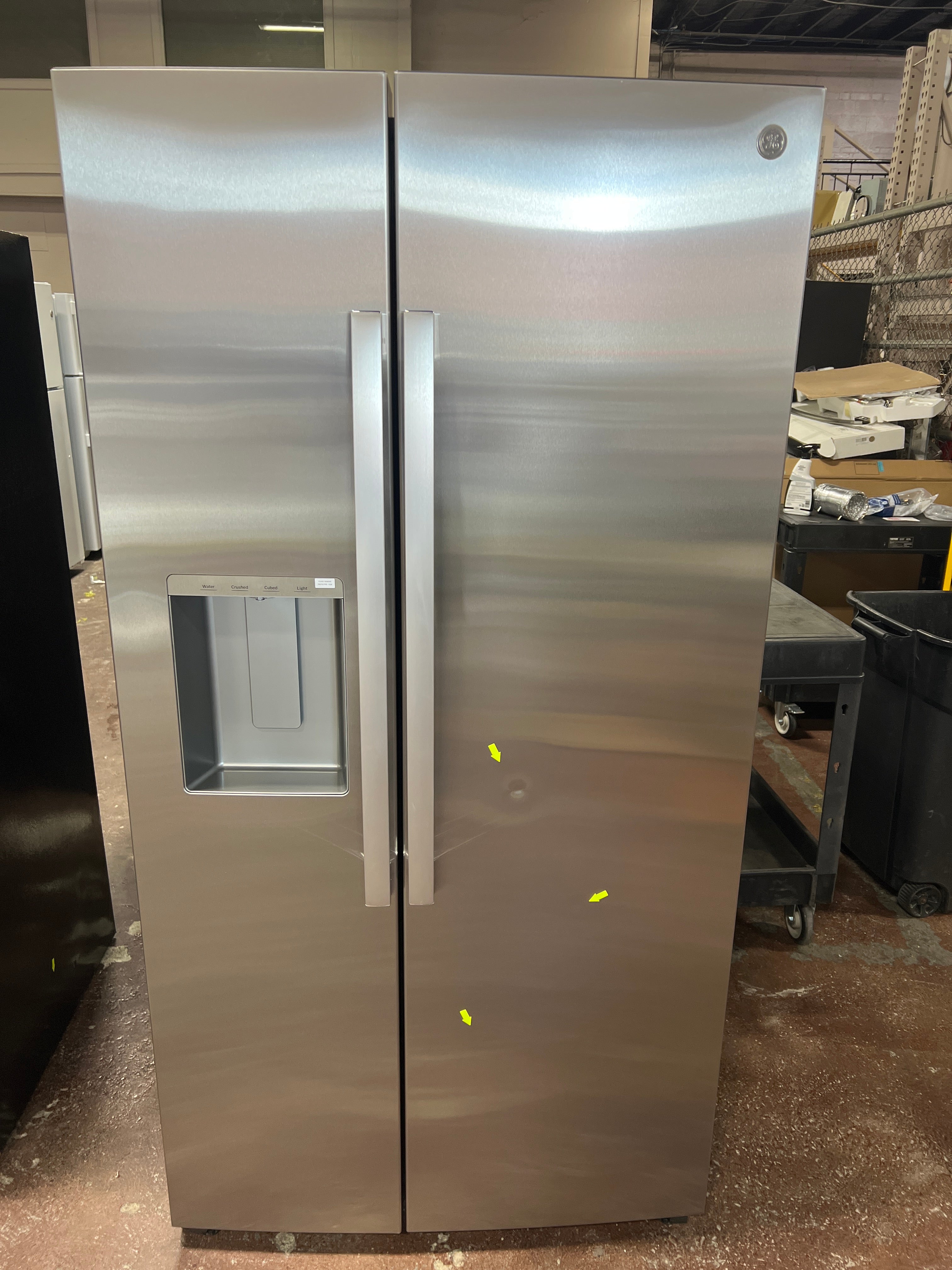 GE® 27.9 Cu. Ft. Side-By-Side Refrigerator with Extra Tall Dispenser and In-Door Icemaker
