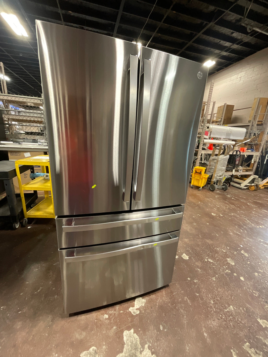 GE Profile™ ENERGY STAR® 23.2 Cu. Ft. Smart Counter-Depth Fingerprint Resistant 4-Door French-Door Refrigerator