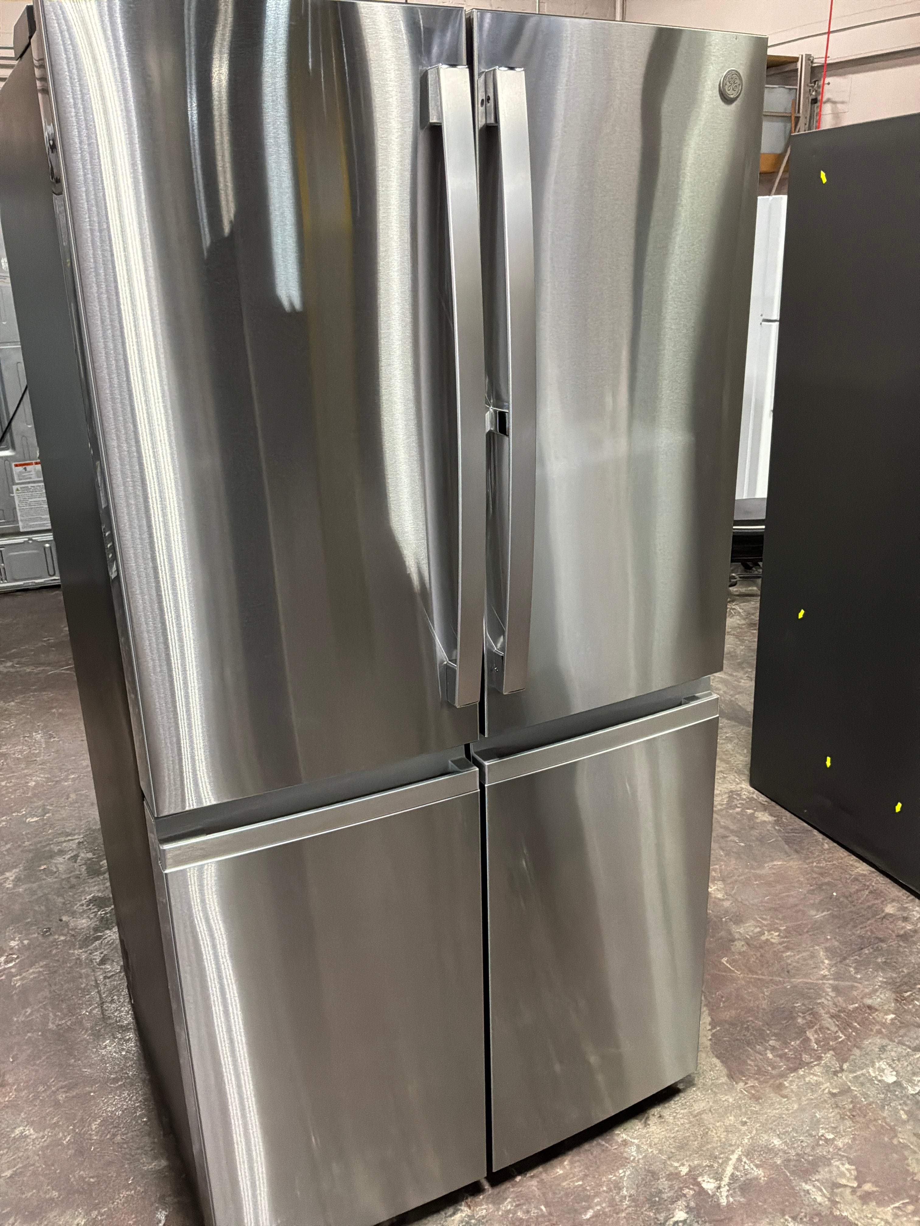 GE Profile™ ENERGY STAR® 28.4 Cu. Ft. Quad-Door Refrigerator with Dual-Dispense AutoFill Pitcher and Door in Door