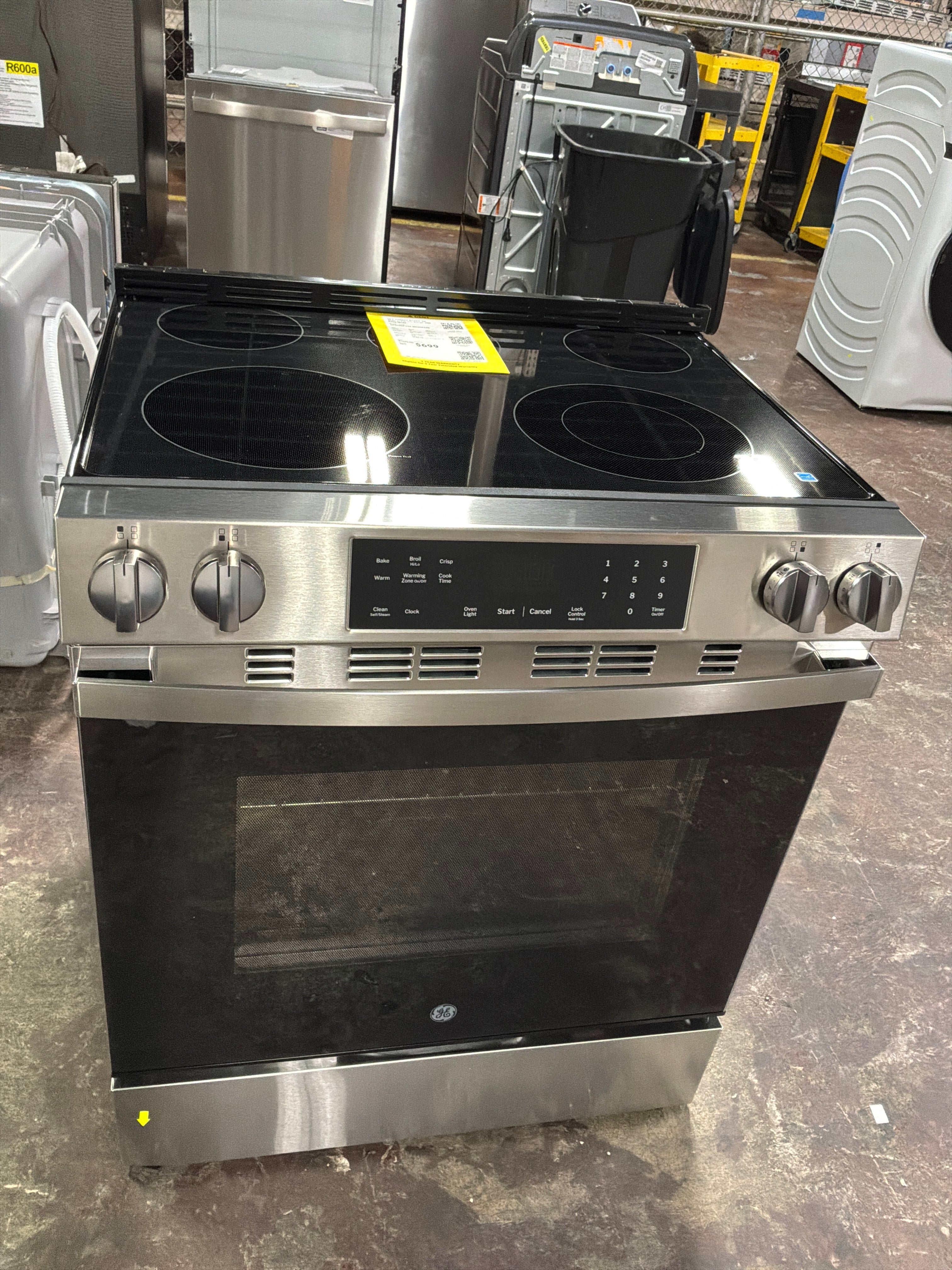GE® ENERGY STAR® 30" Slide-In Electric Range with Crisp Mode