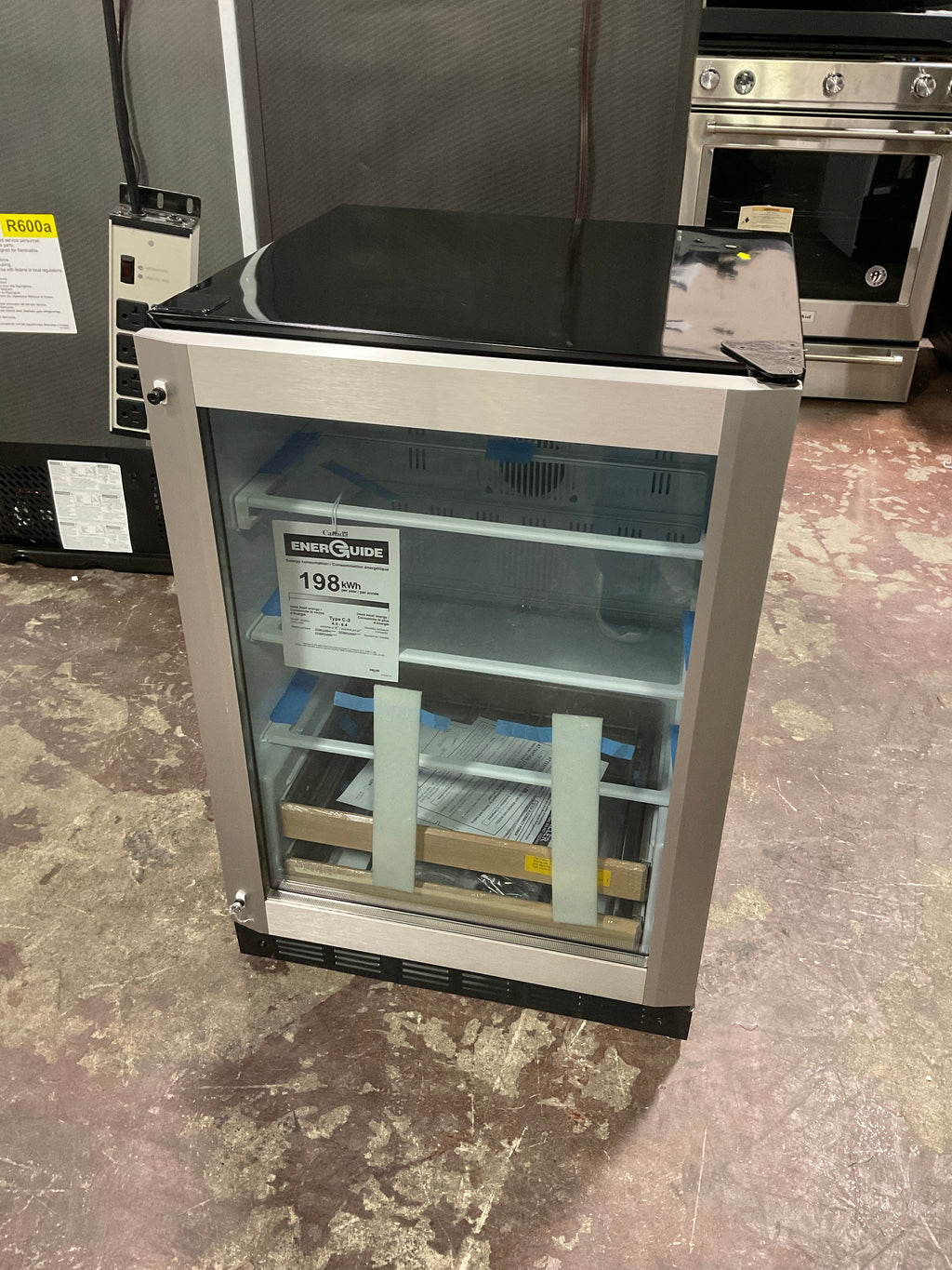Monogram 24" Stainless Steel Beverage Center