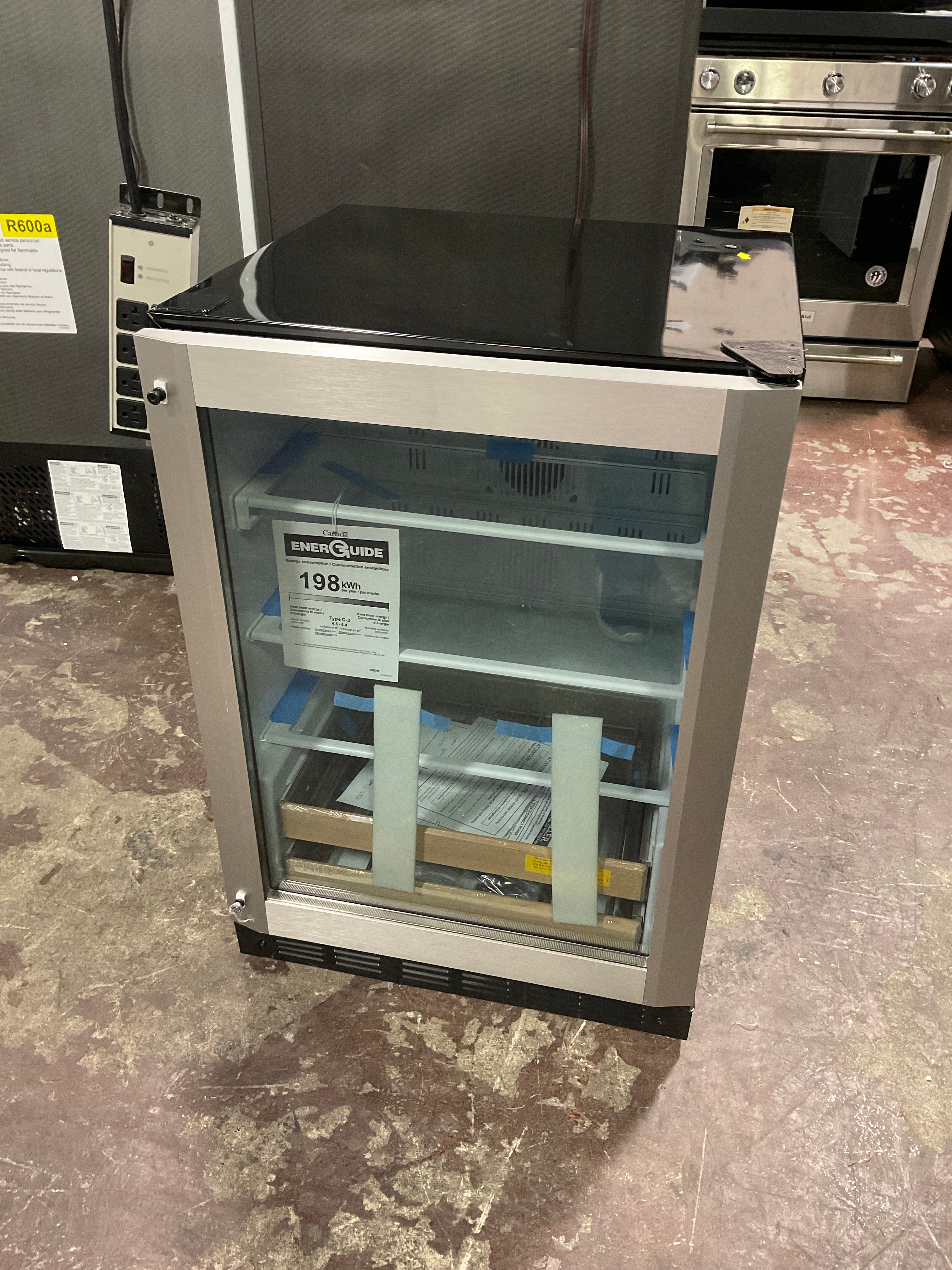 Monogram 24" Stainless Steel Beverage Center