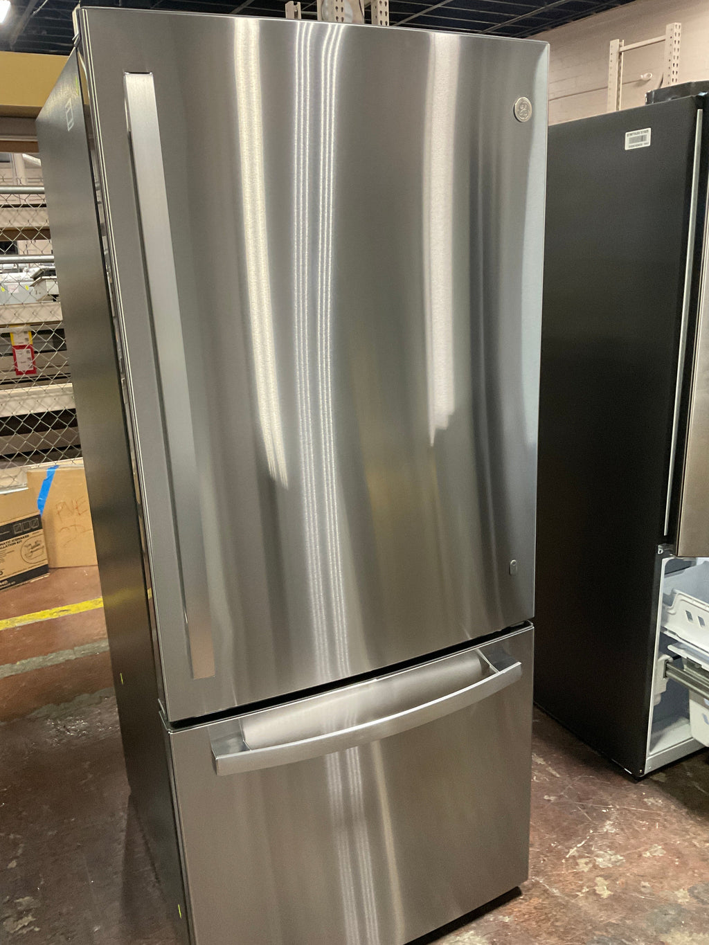 GE® ENERGY STAR® 20.9 Cu. Ft. Bottom-Freezer Refrigerator