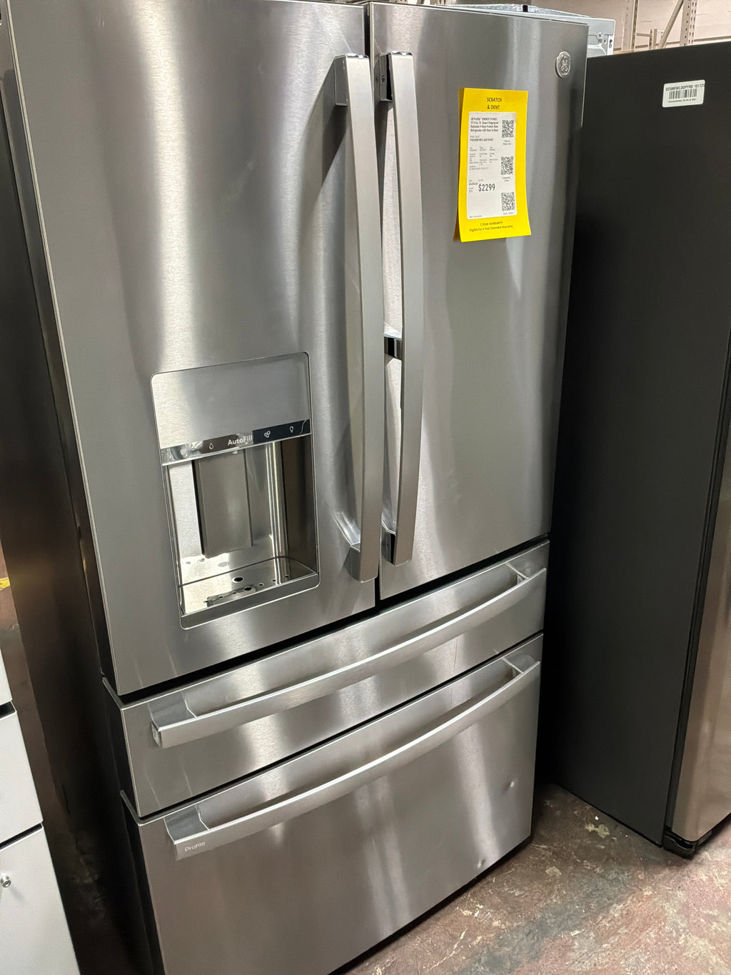GE Profile™ ENERGY STAR® 27.9 Cu. Ft. Smart Fingerprint Resistant 4-Door French-Door Refrigerator with Door In Door