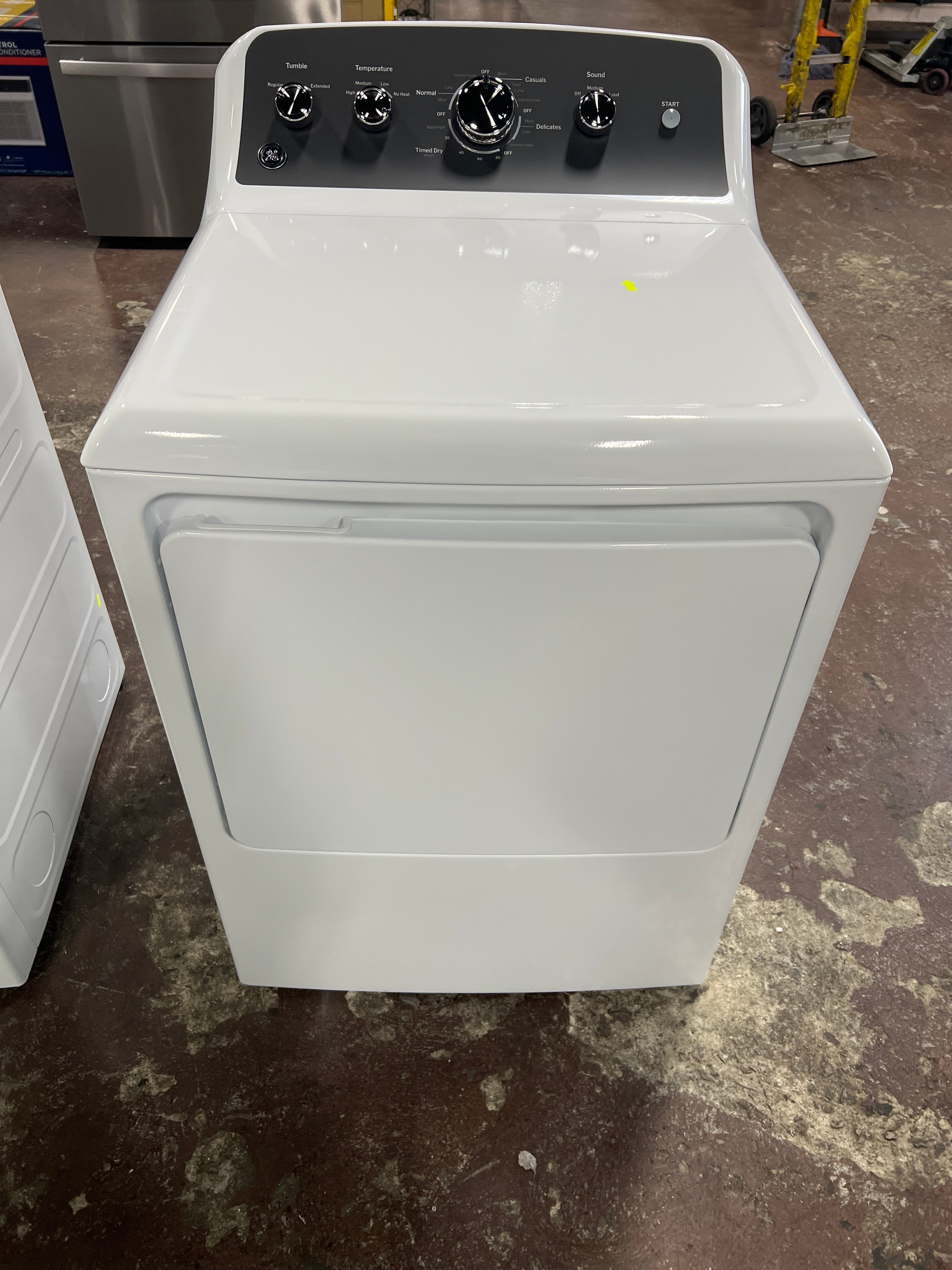 GE GE® 7.2 cu. ft. Capacity Electric Dryer with Up To 120 ft. Venting and Extended Tumble