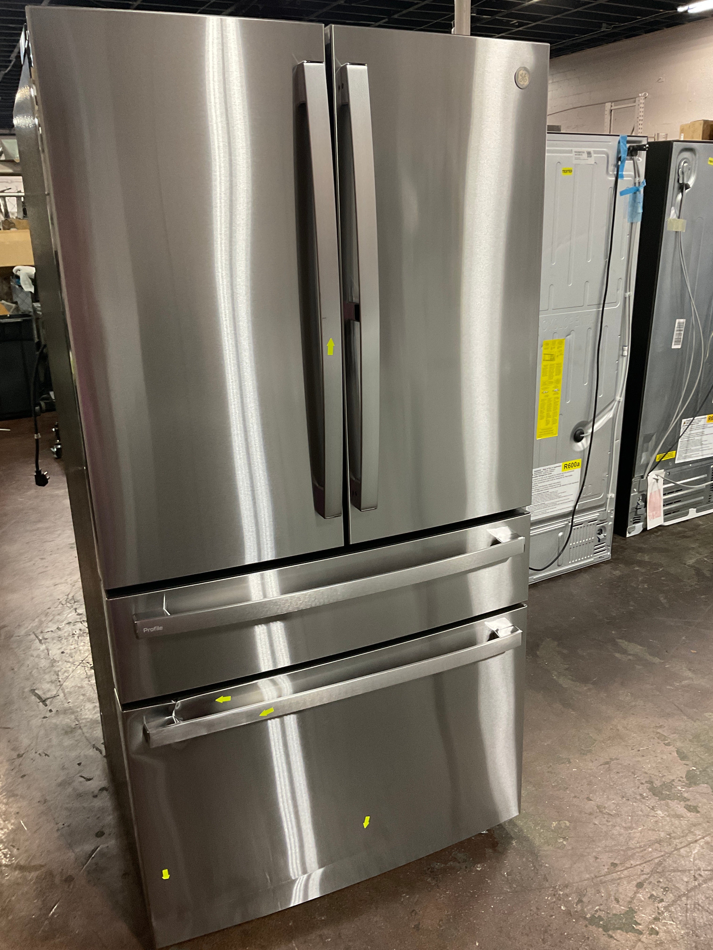 GE Profile™ ENERGY STAR® 29 Cu. Ft. Smart Fingerprint Resistant 4-Door French-Door Refrigerator with Door In Door