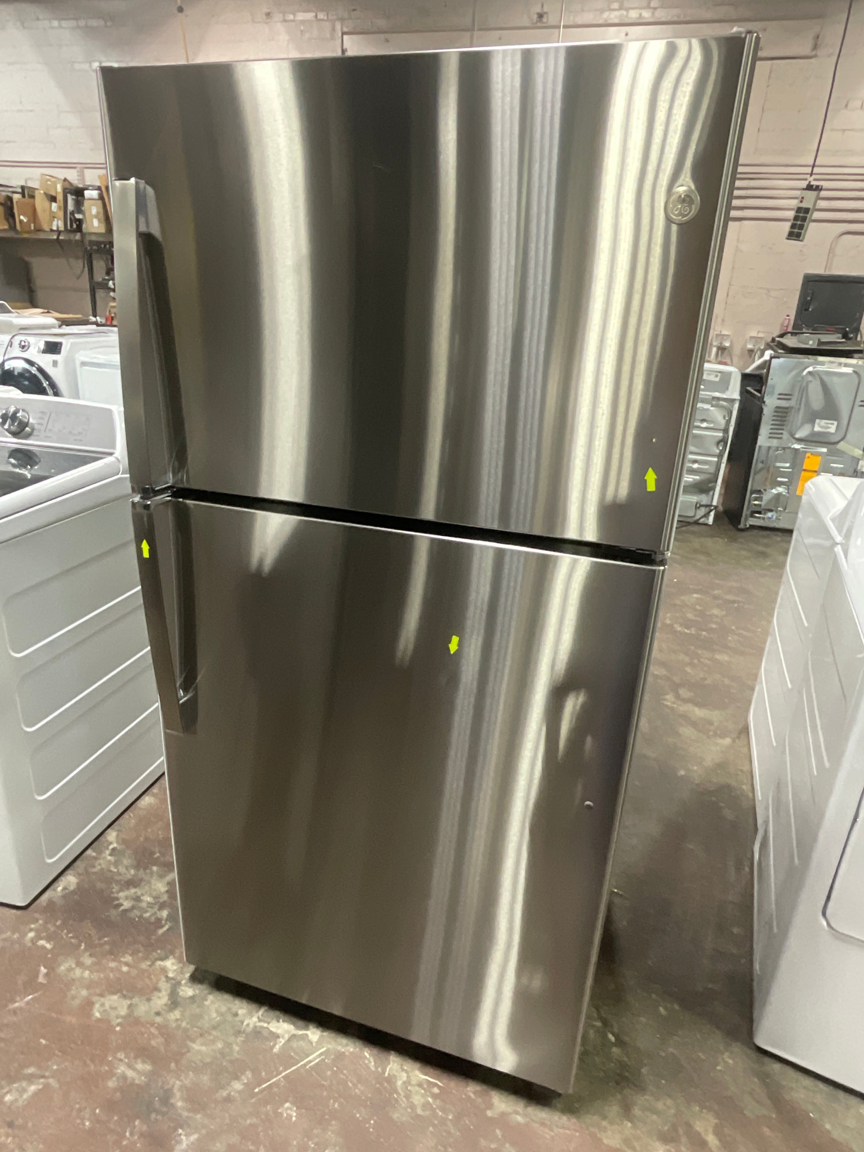 GE® 21.9 Cu. Ft. Garage Ready Top-Freezer Refrigerator