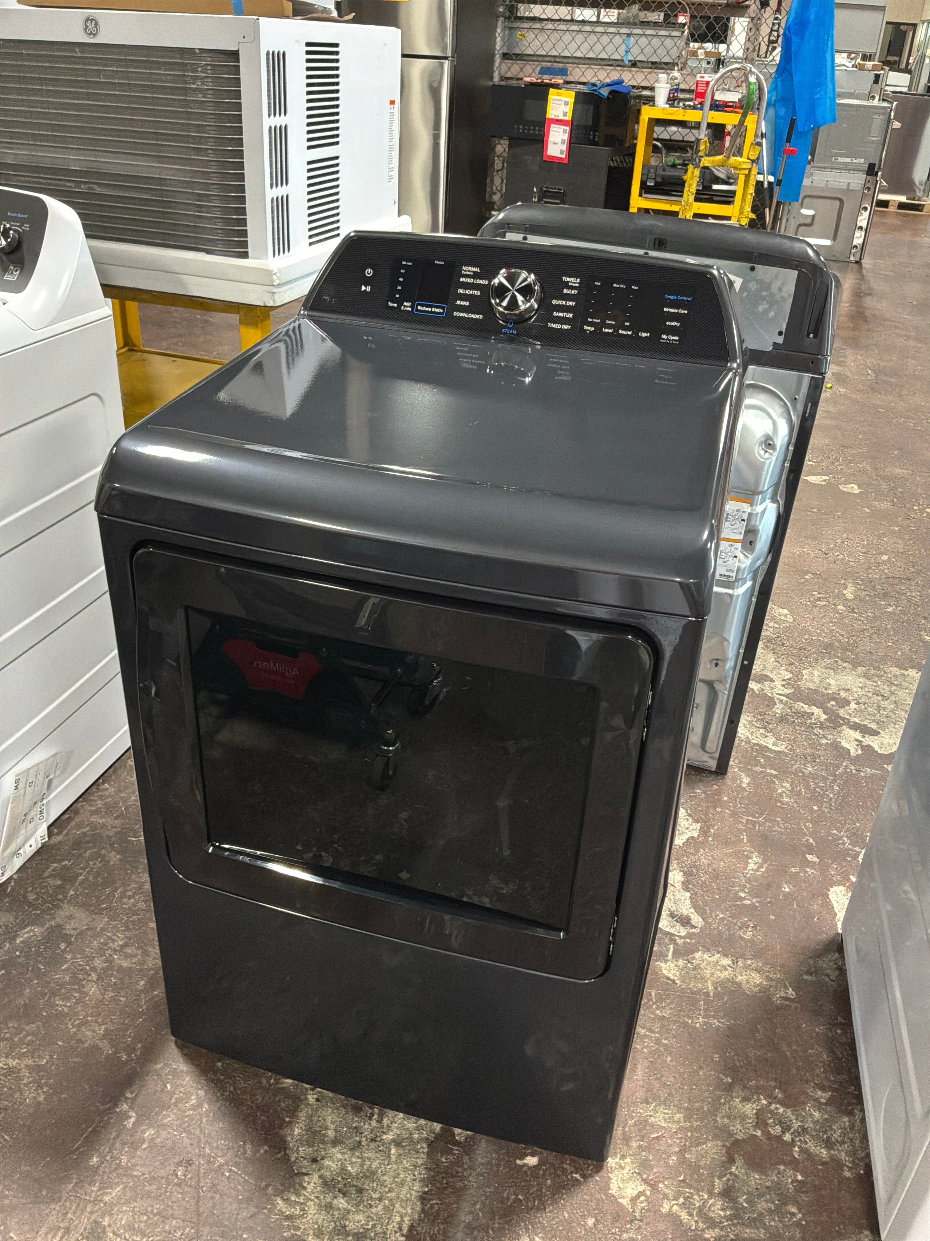 GE Profile™ ENERGY STAR® 7.4 cu. ft. Capacity Smart aluminized alloy drum Electric Dryer with Sanitize Cycle and Sensor Dry