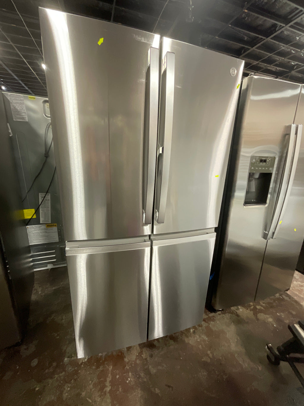 GE Profile™ ENERGY STAR® 28.4 Cu. Ft. Quad-Door Refrigerator with Dual-Dispense AutoFill Pitcher and Door in Door