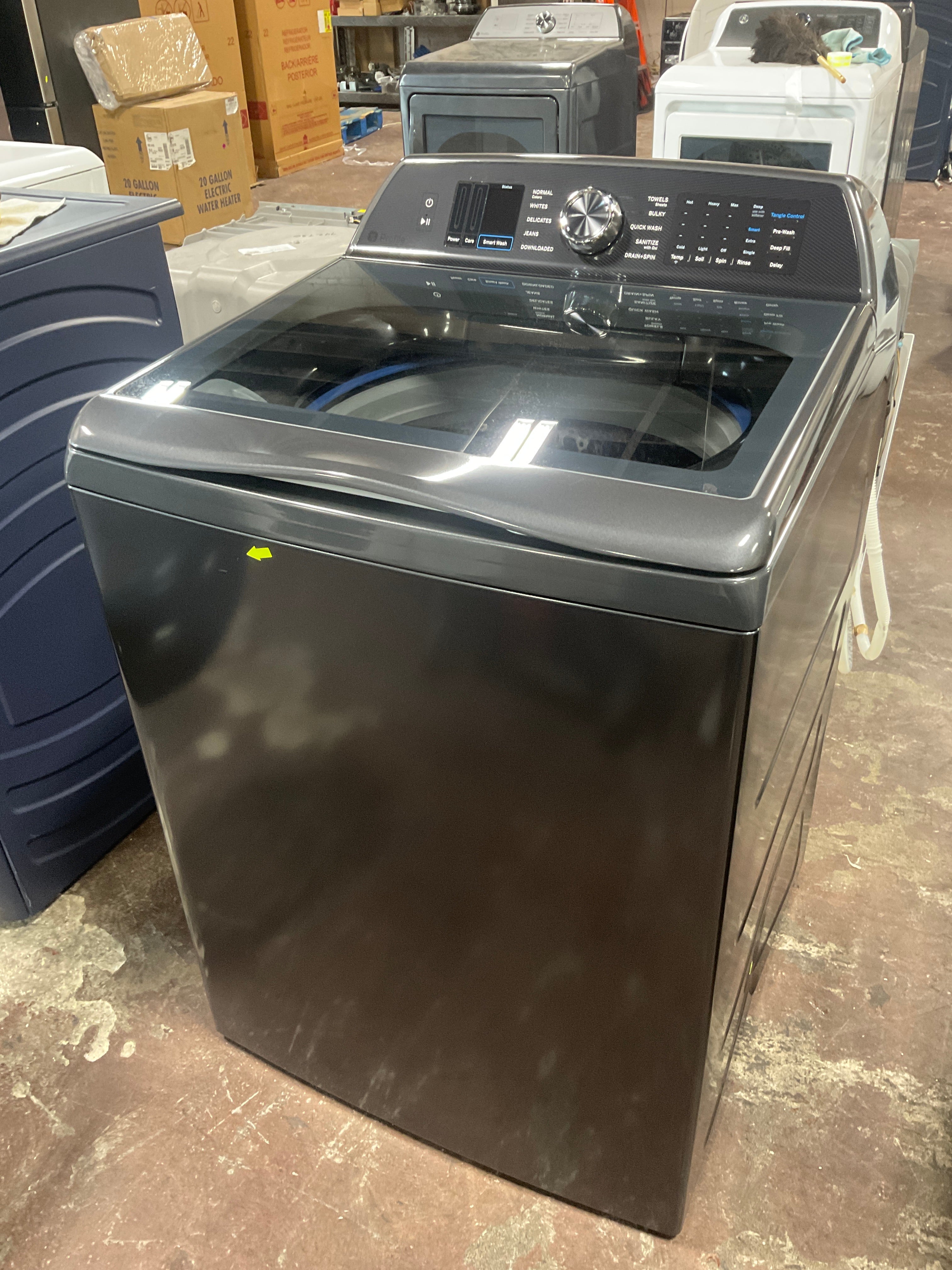 GE Profile™ ENERGY STAR® 5.4 cu. ft. Capacity Washer with Smarter Wash Technology and FlexDispense™