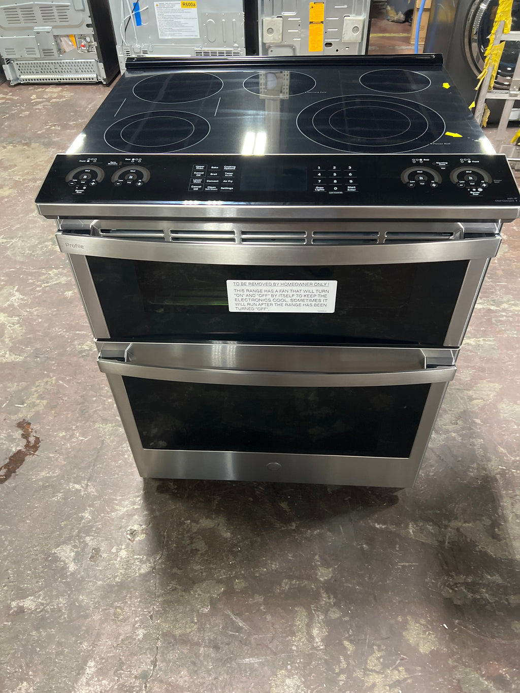 GE Profile™ 30" Smart Slide-In Electric Double Oven Convection Fingerprint Resistant Range