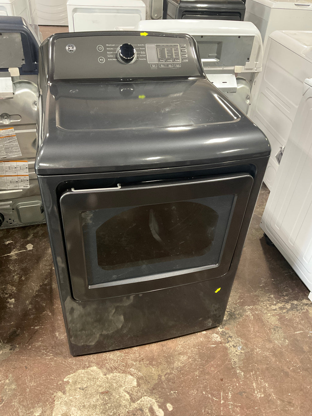 GE GE® 7.4 cu. ft. Capacity Electric Dryer with Up To 120 ft. Venting and Sensor Dry