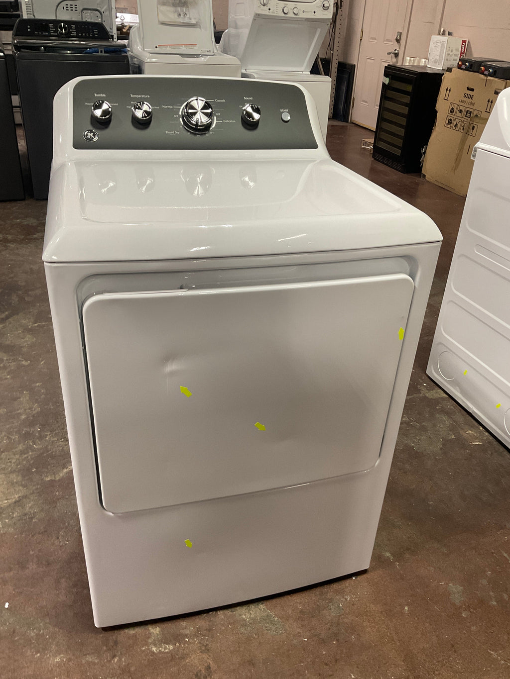 GE GE® 7.2 cu. ft. Capacity Electric Dryer with Up To 120 ft. Venting and Extended Tumble
