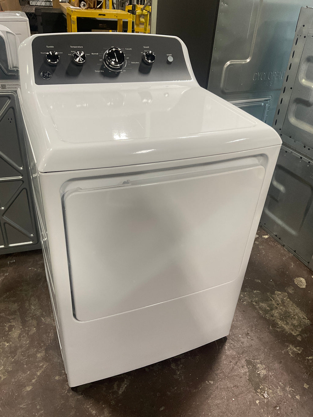GE GE® 7.2 cu. ft. Capacity Electric Dryer with Up To 120 ft. Venting and Extended Tumble