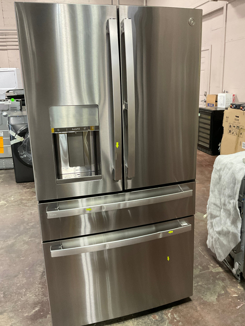 GE Profile™ ENERGY STAR® 27.9 Cu. Ft. Smart Fingerprint Resistant 4-Door French-Door Refrigerator with Door In Door